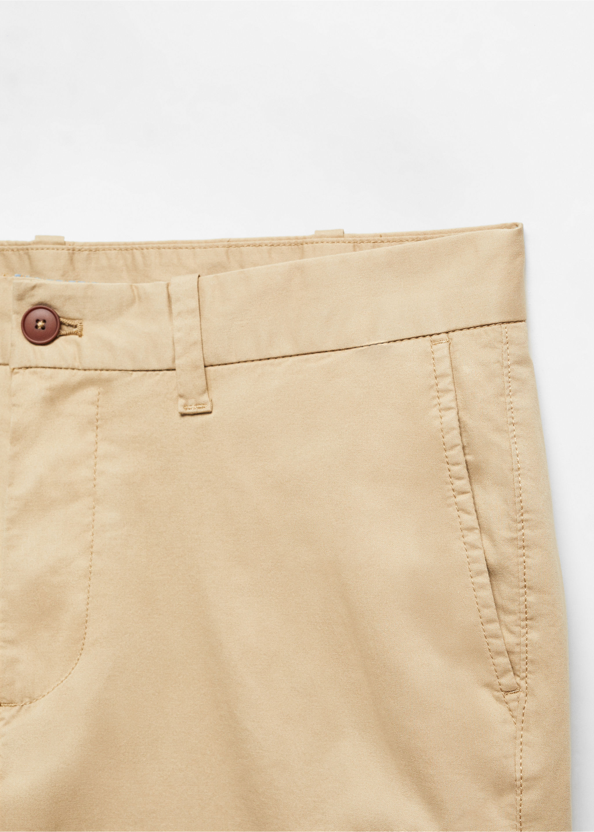 Slim-fit chino cotton bermuda shorts - Details of the article 8