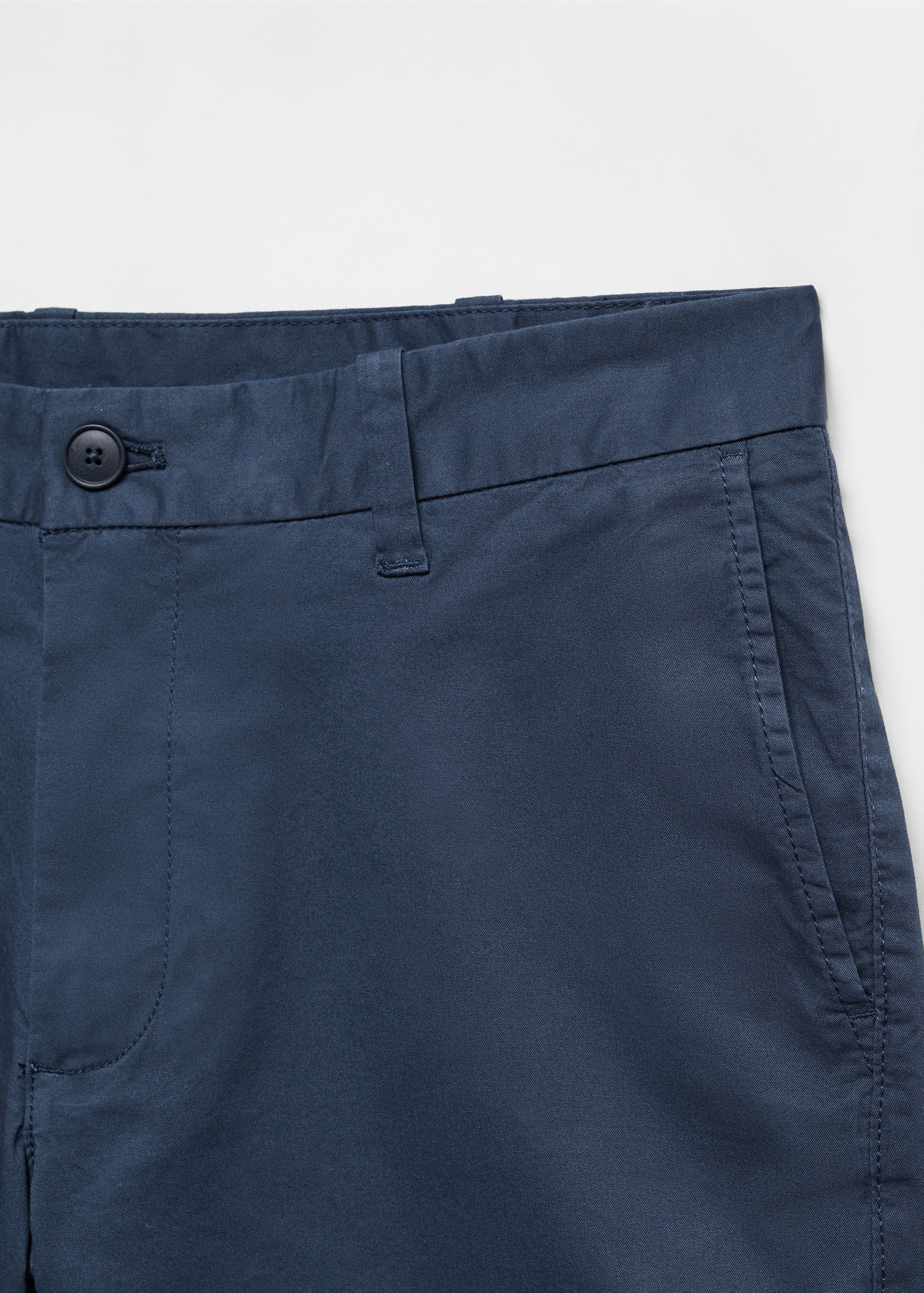 Slim-fit chino cotton bermuda shorts - Details of the article 8