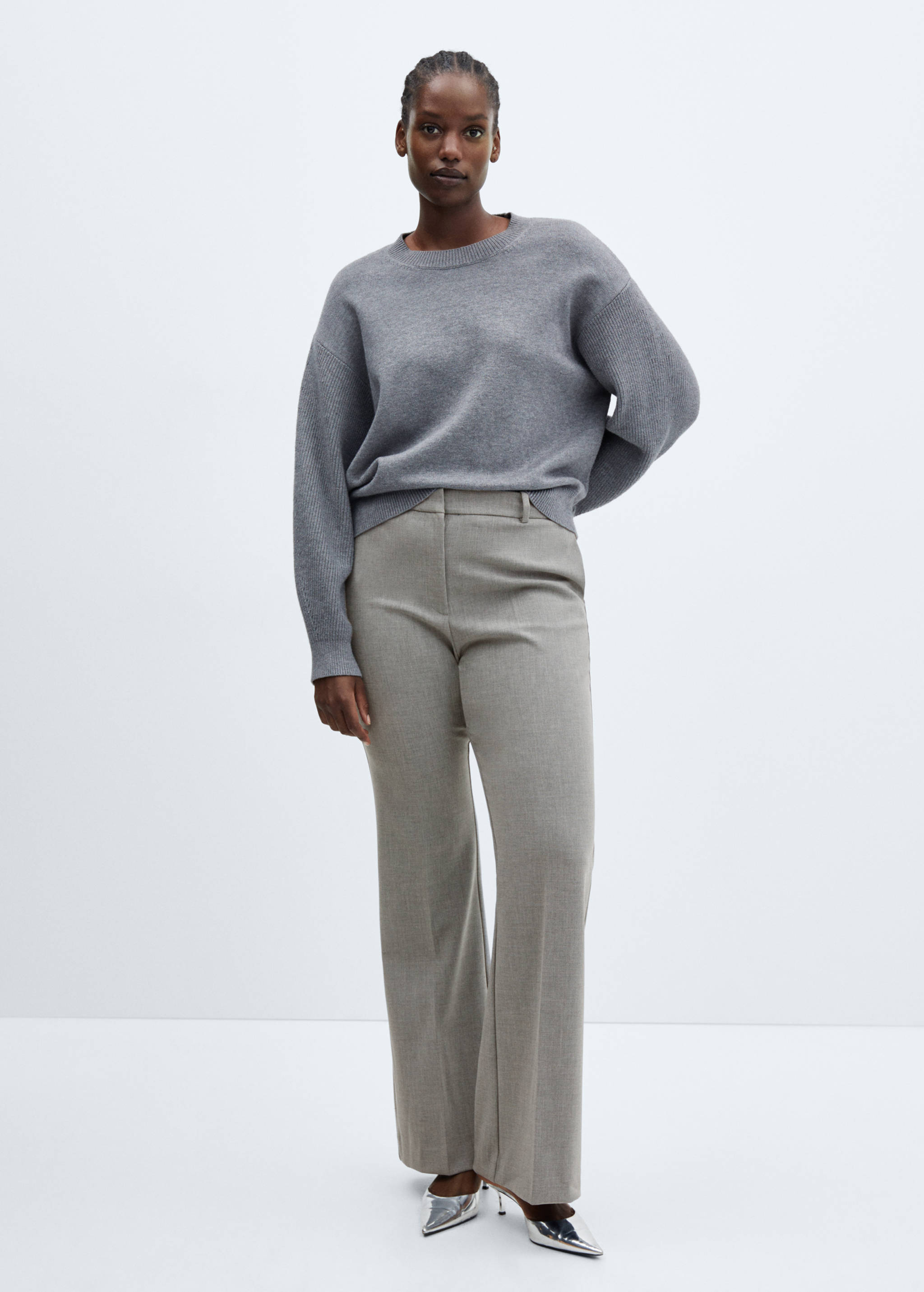 Wide leg marbled trousers - Details of the article 3