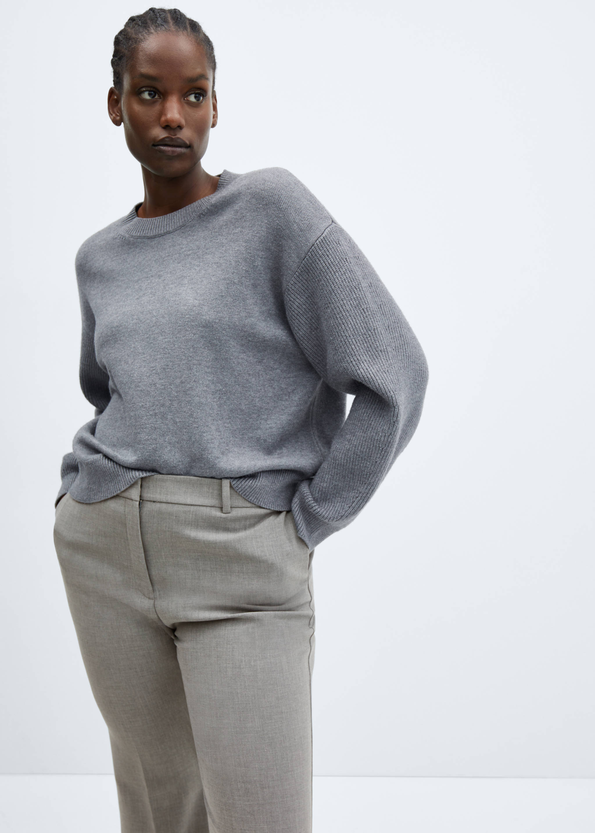 Wide leg marbled trousers - Details of the article 5