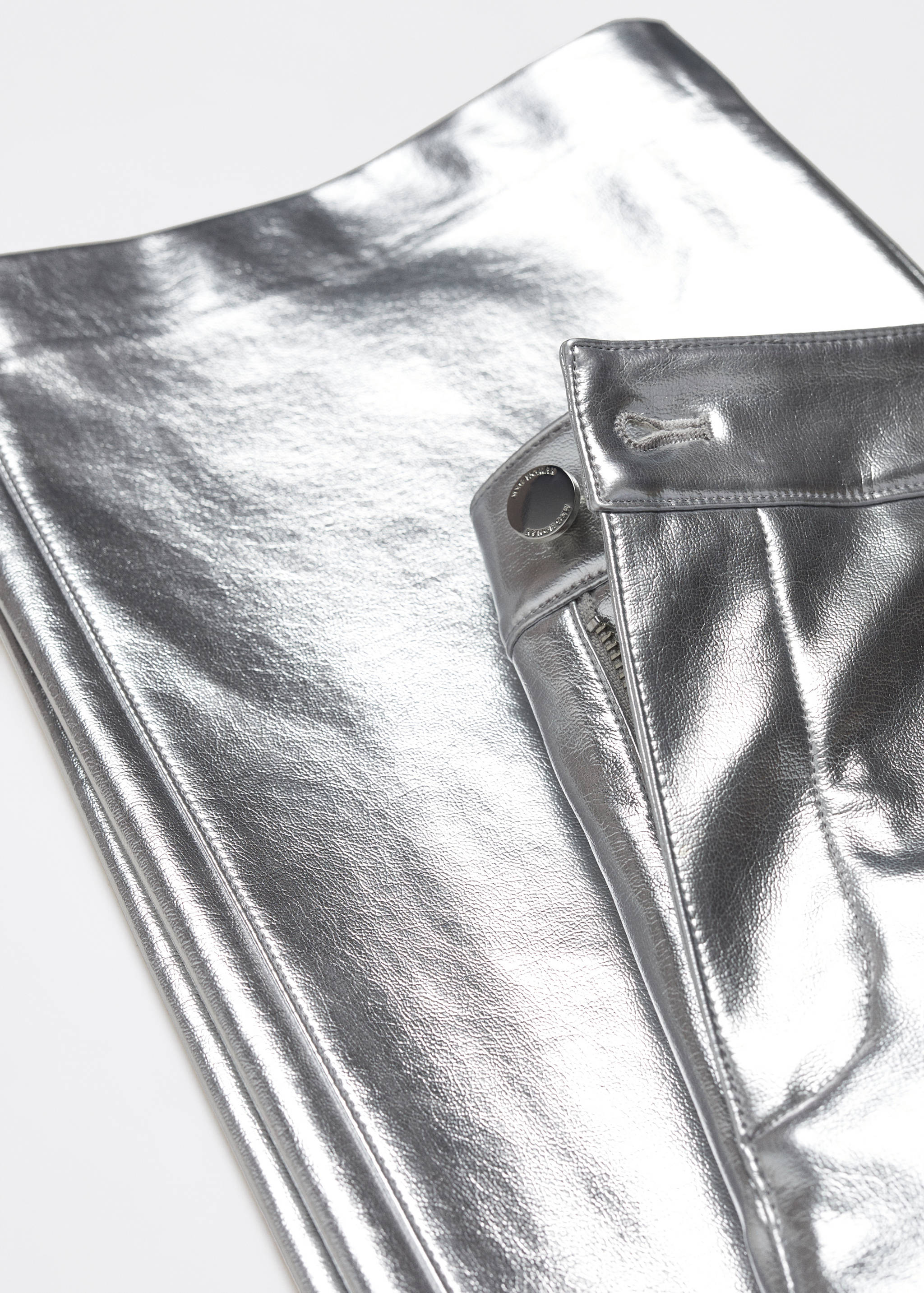 Metallic faux-leather trousers - Details of the article 8