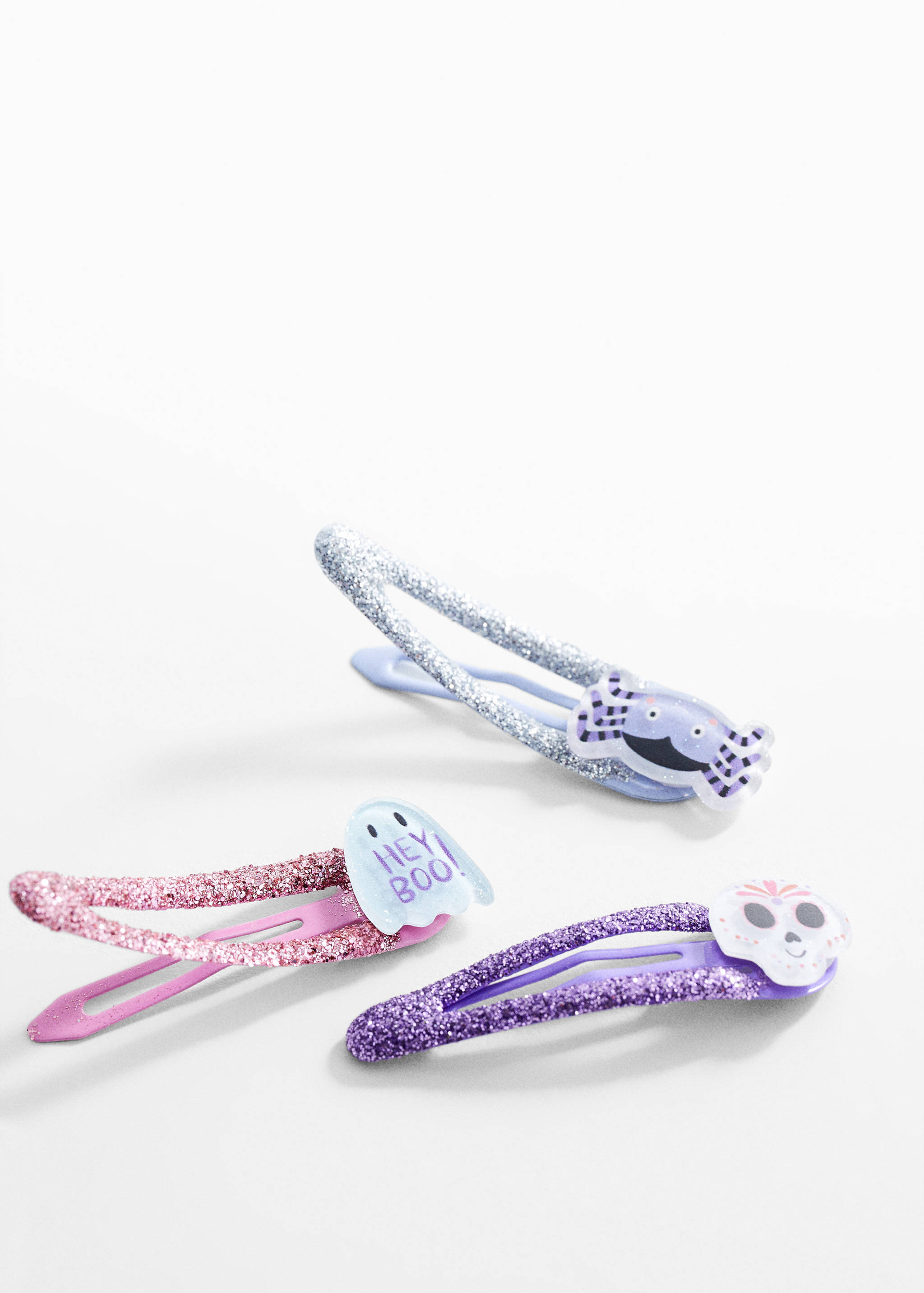 Lot 3 barrettes Halloween - Plan moyen