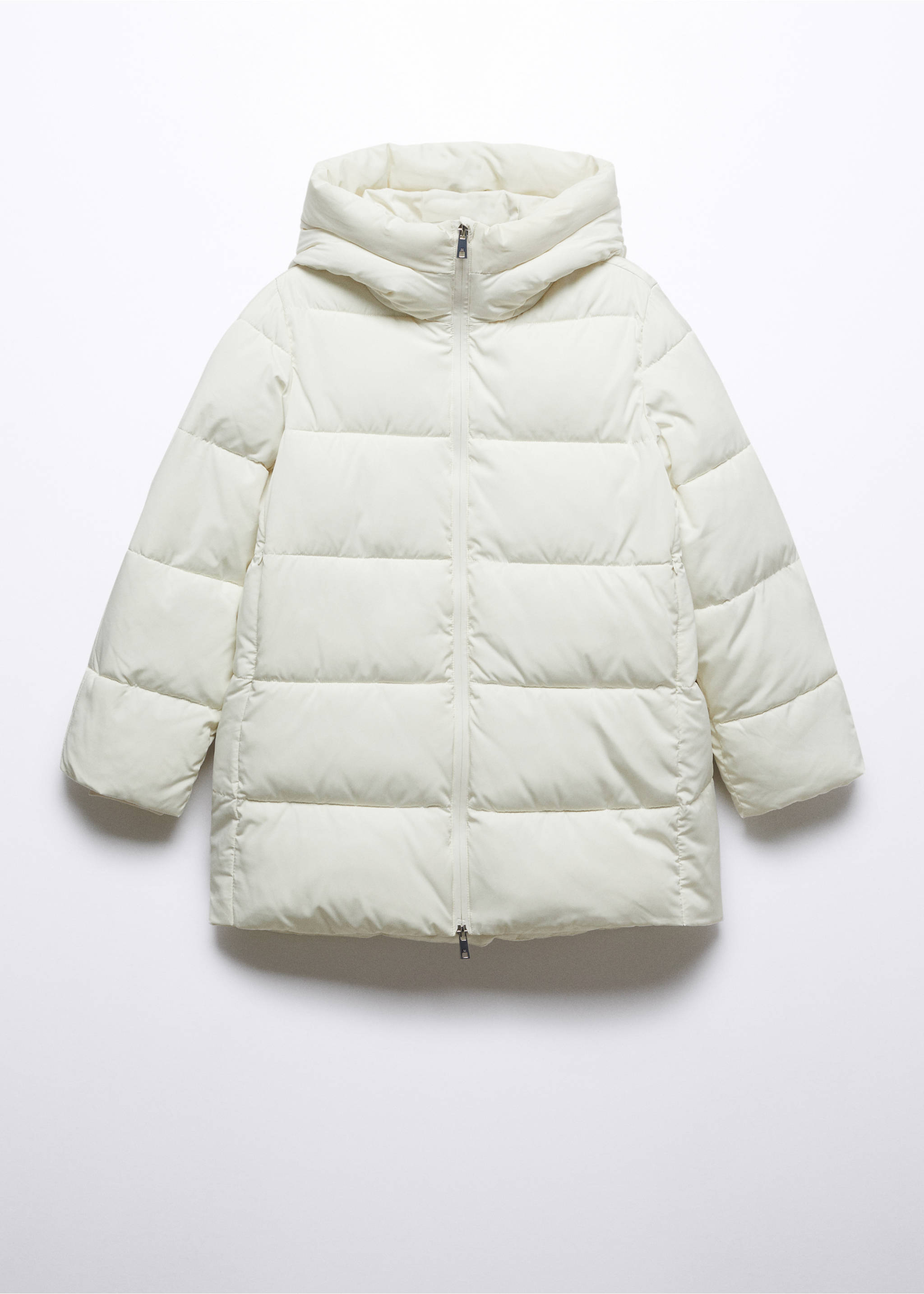Hood puffer coat - Article without model, Off White. Ref: 57067702-00.