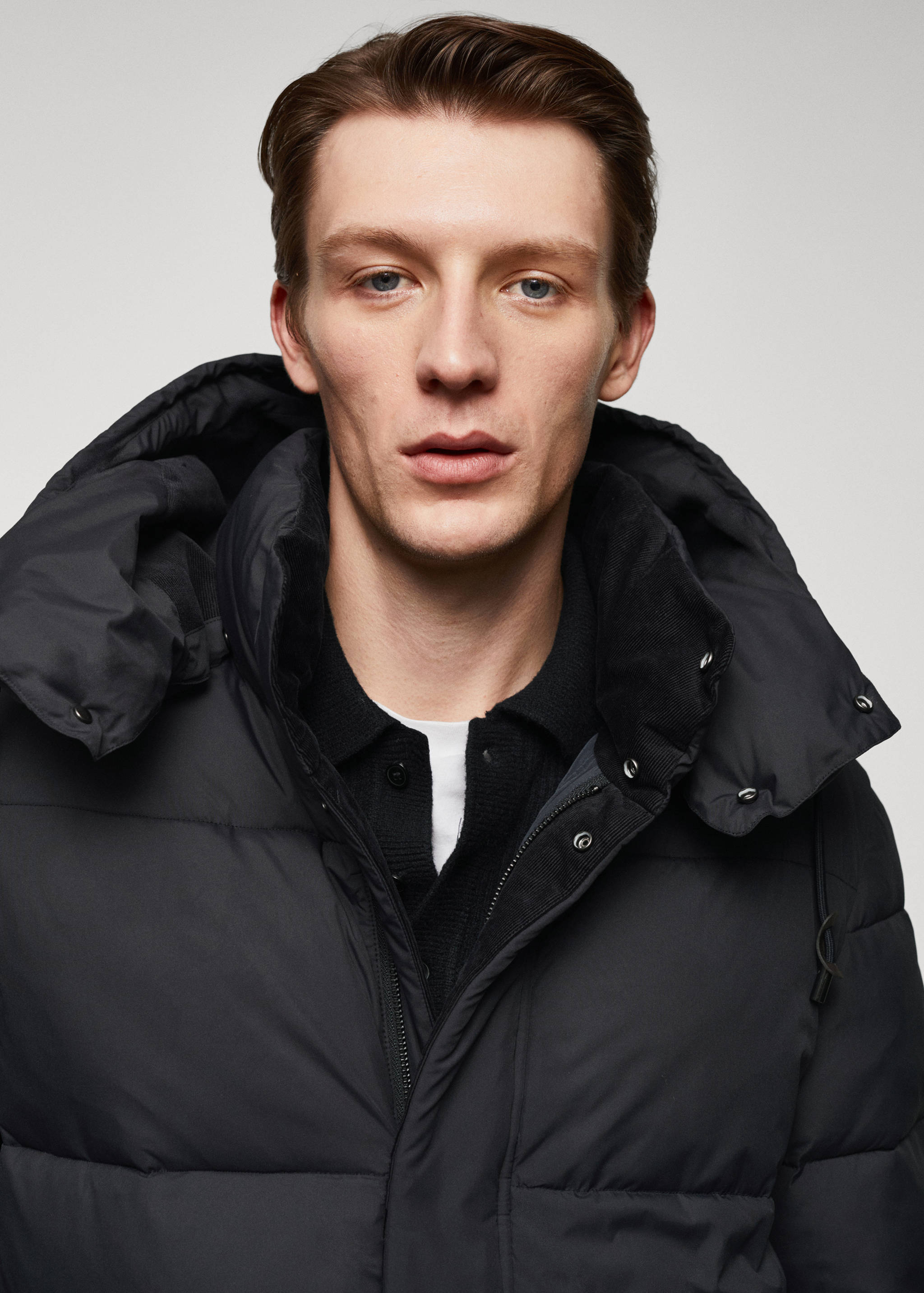 Water-repellent quilted parka - Details of the article 1