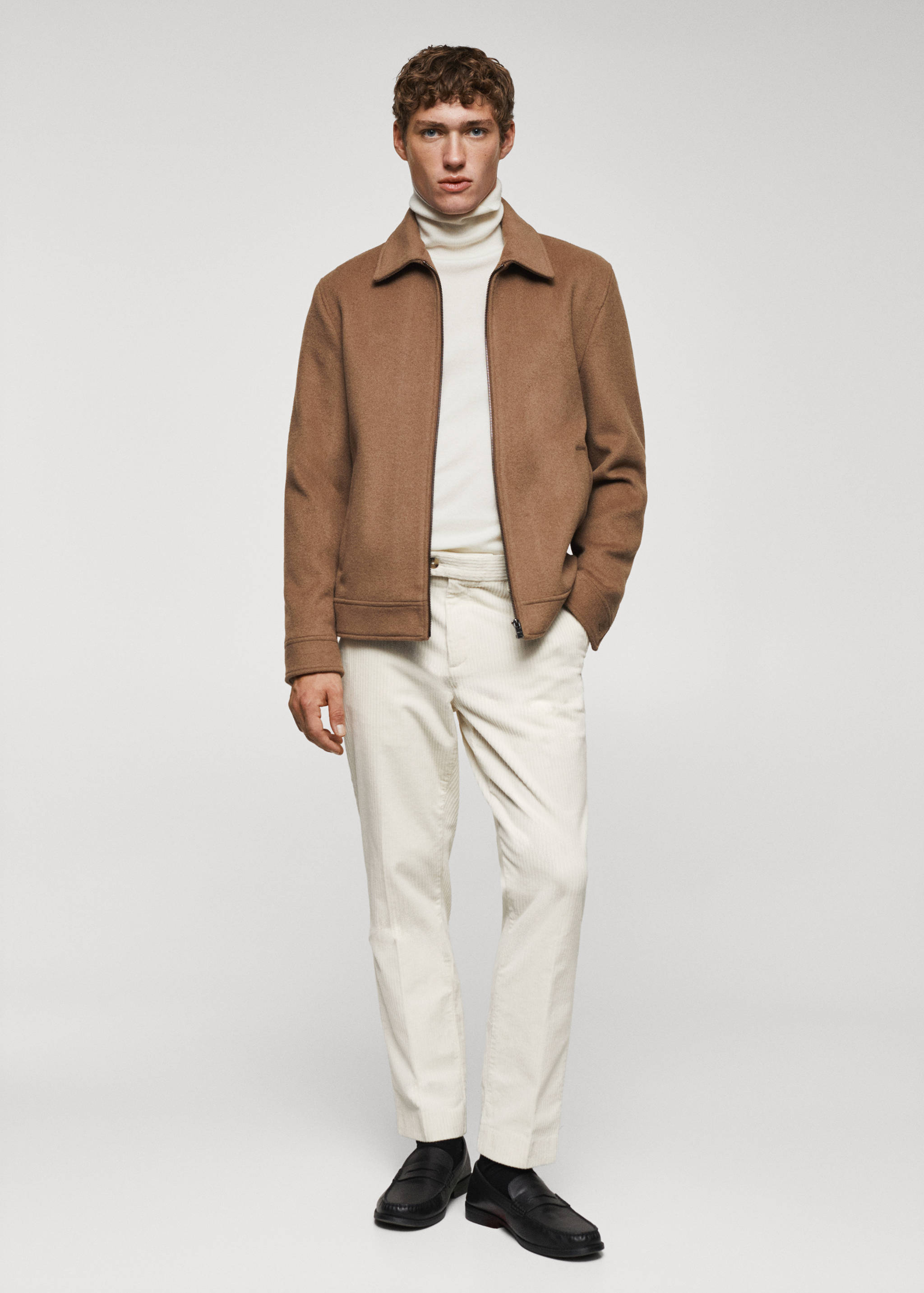 Slim fit corduroy pants - General plane