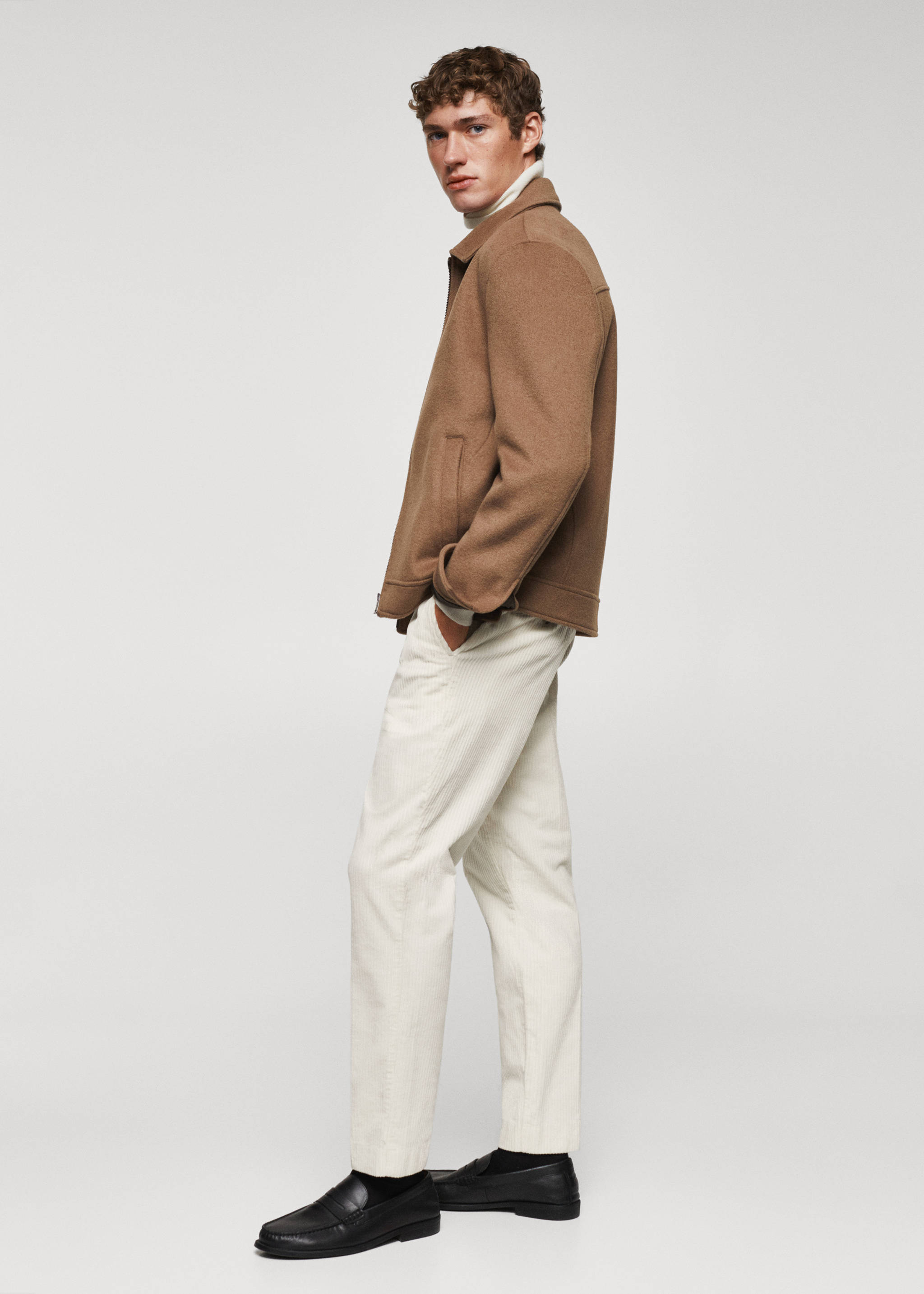 Slim fit corduroy pants - Details of the article 2