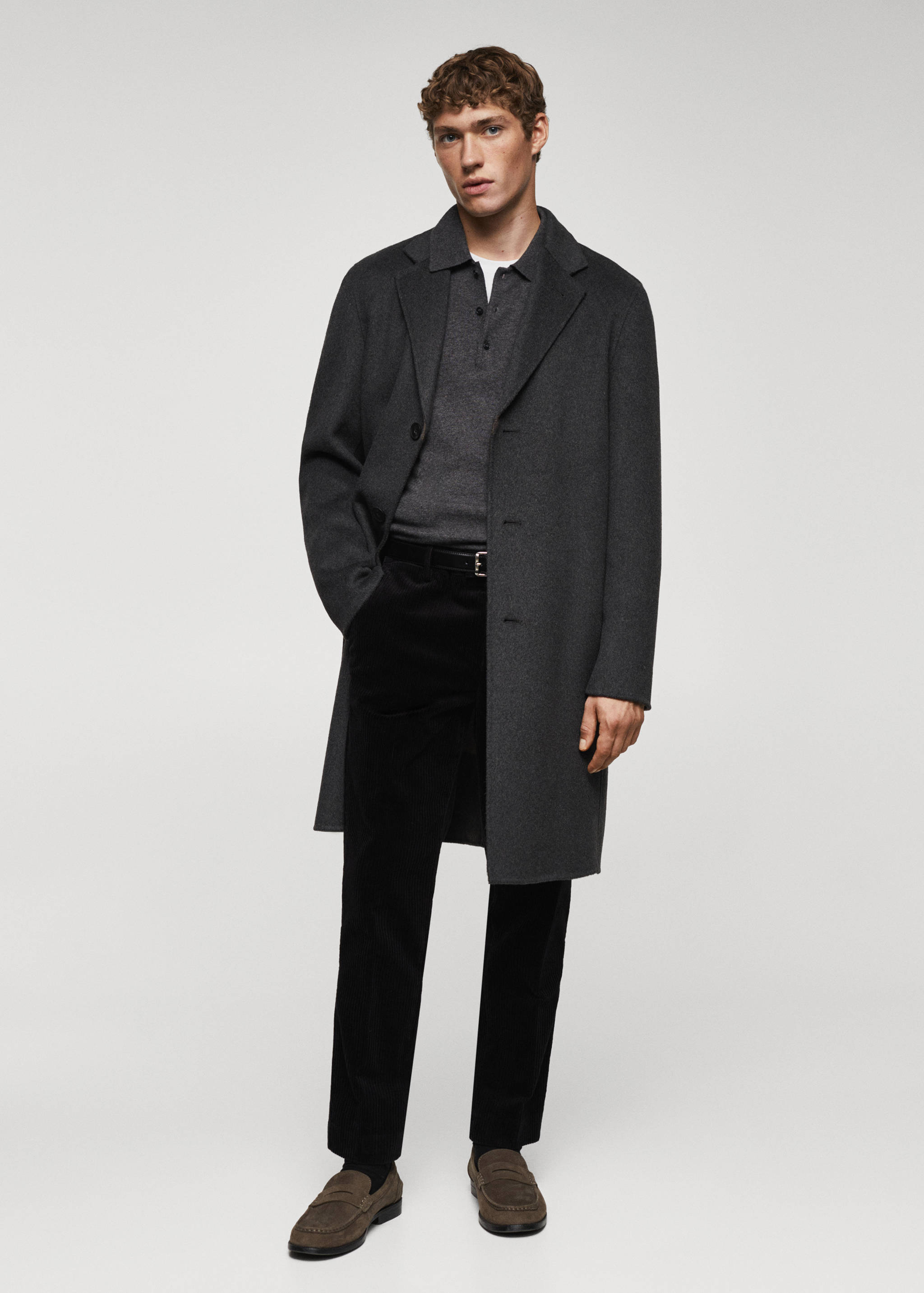 Slim fit corduroy pants - General plane