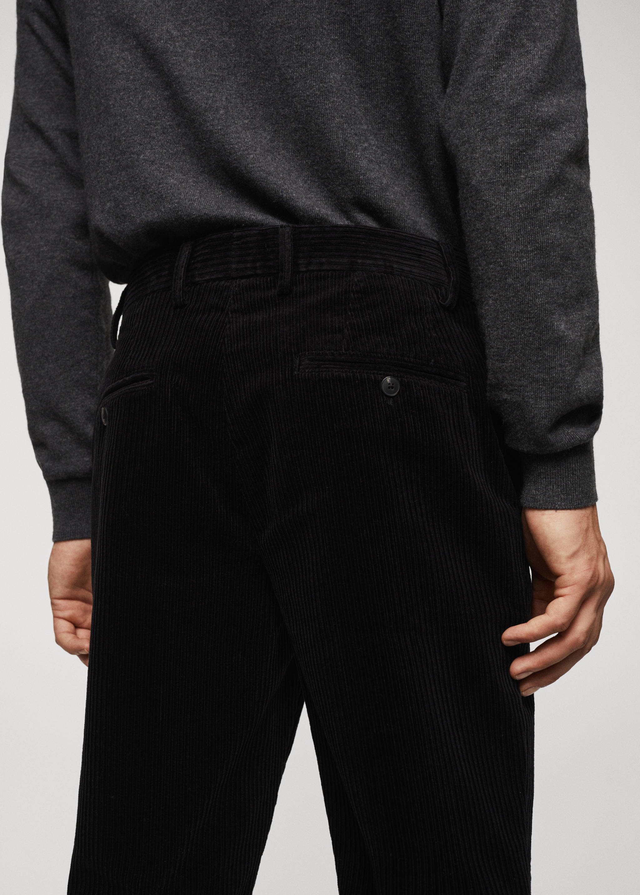 Slim fit corduroy pants - Details of the article 4