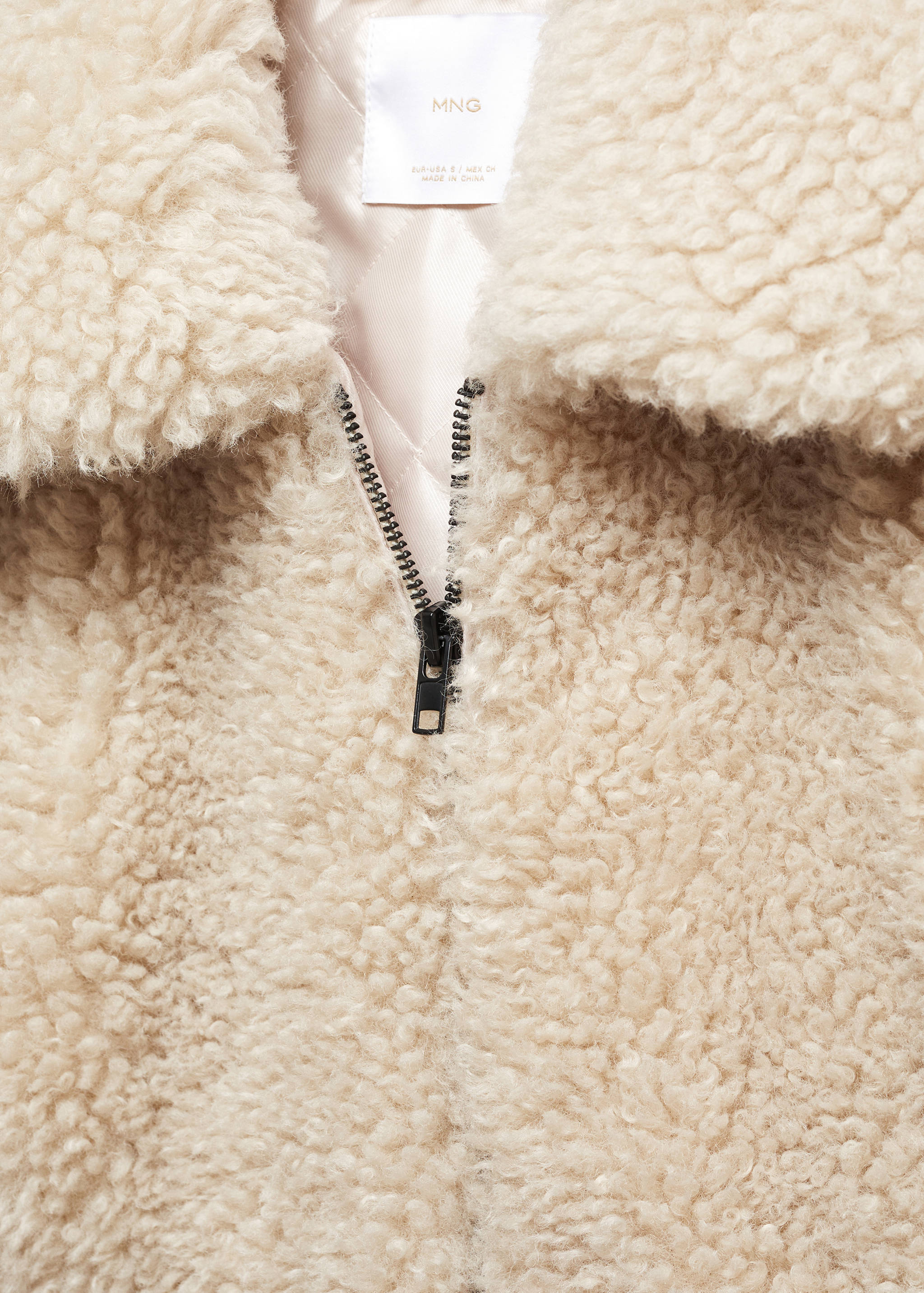 Faux-fur bomber jacket - Details of the article 8