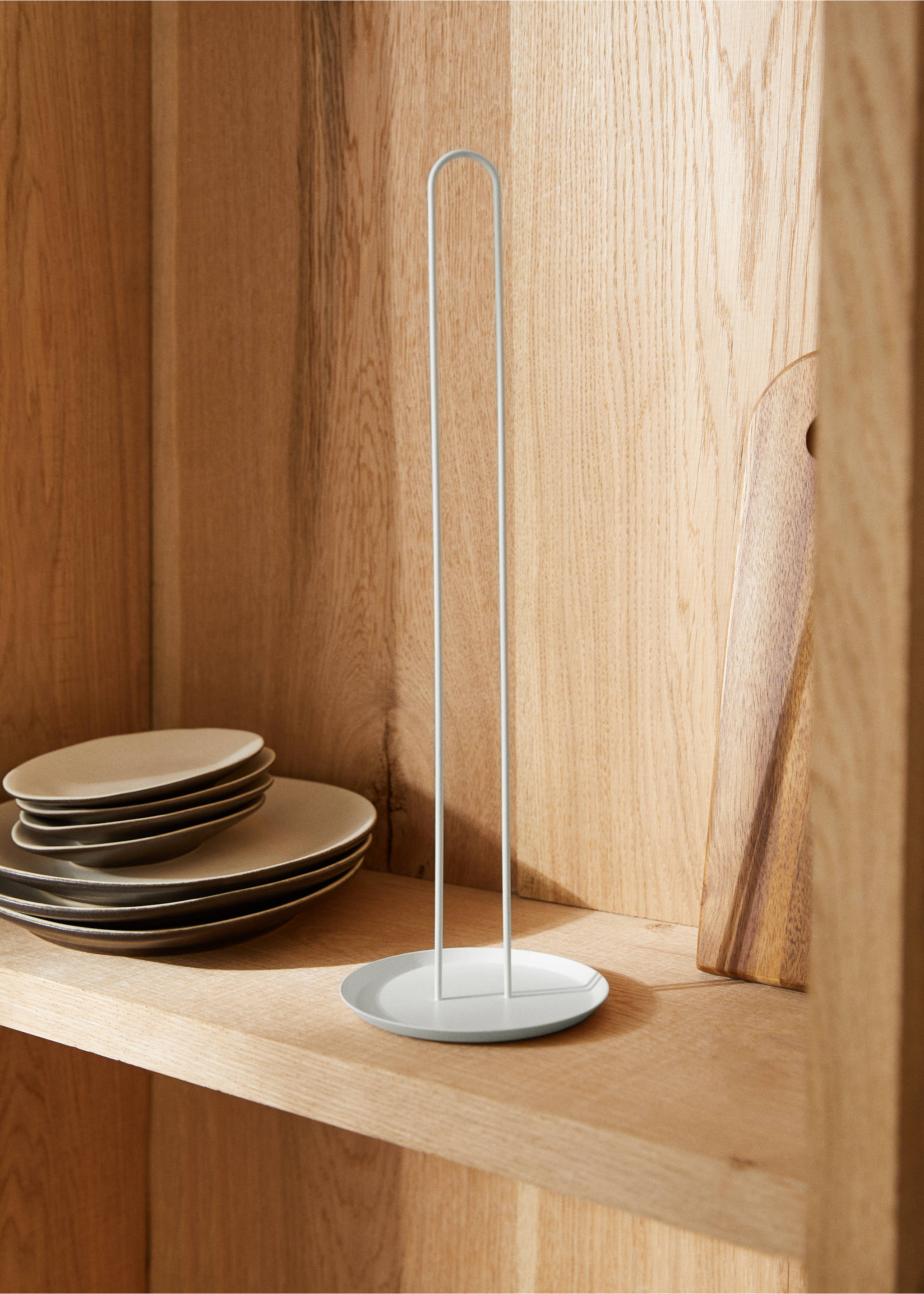 Stojan na kuchyňský papír - Celkový náhled, Bílá. Ref: 57067711-00.