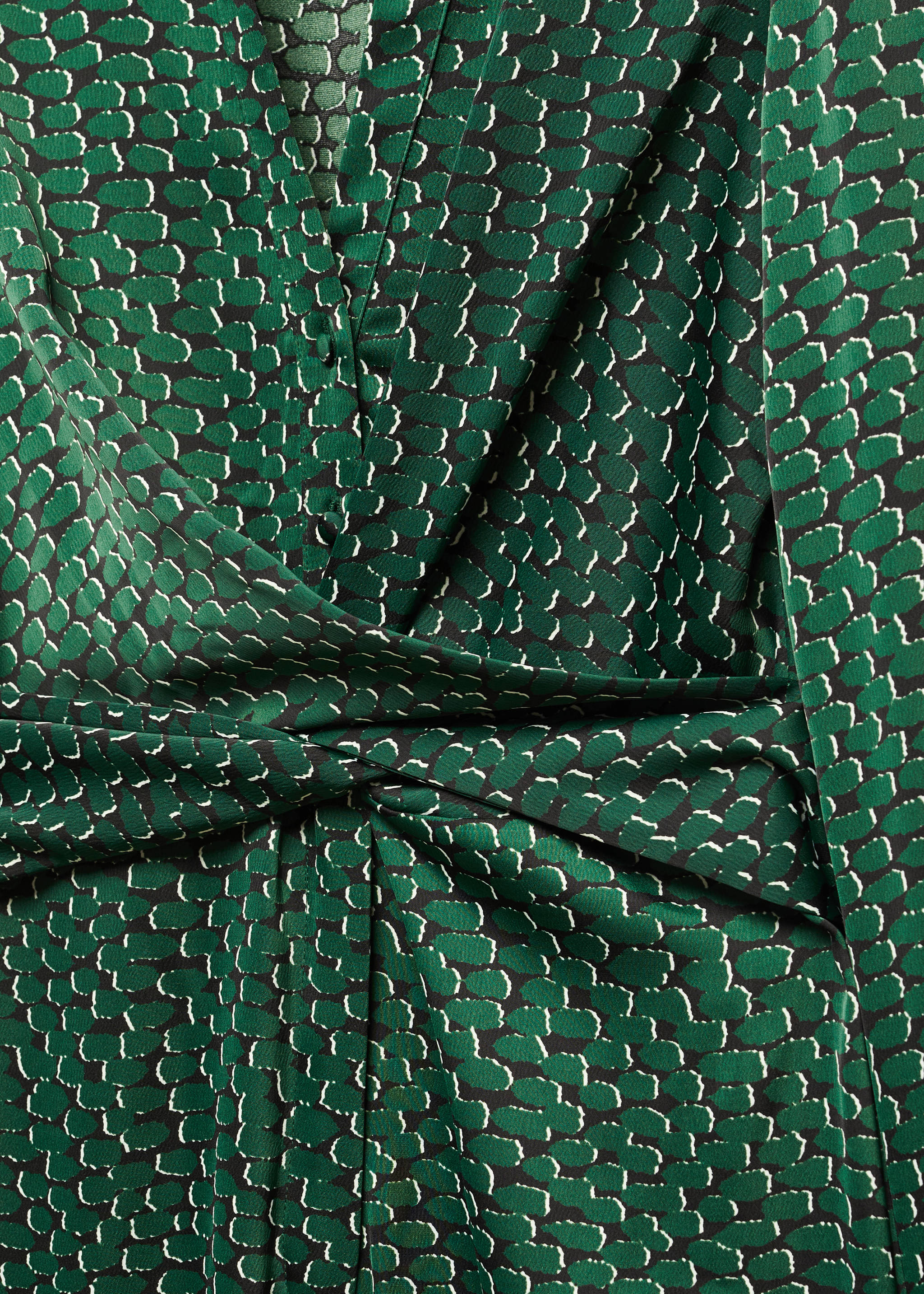 V-neck satin jumpsuit - Details of the article 8