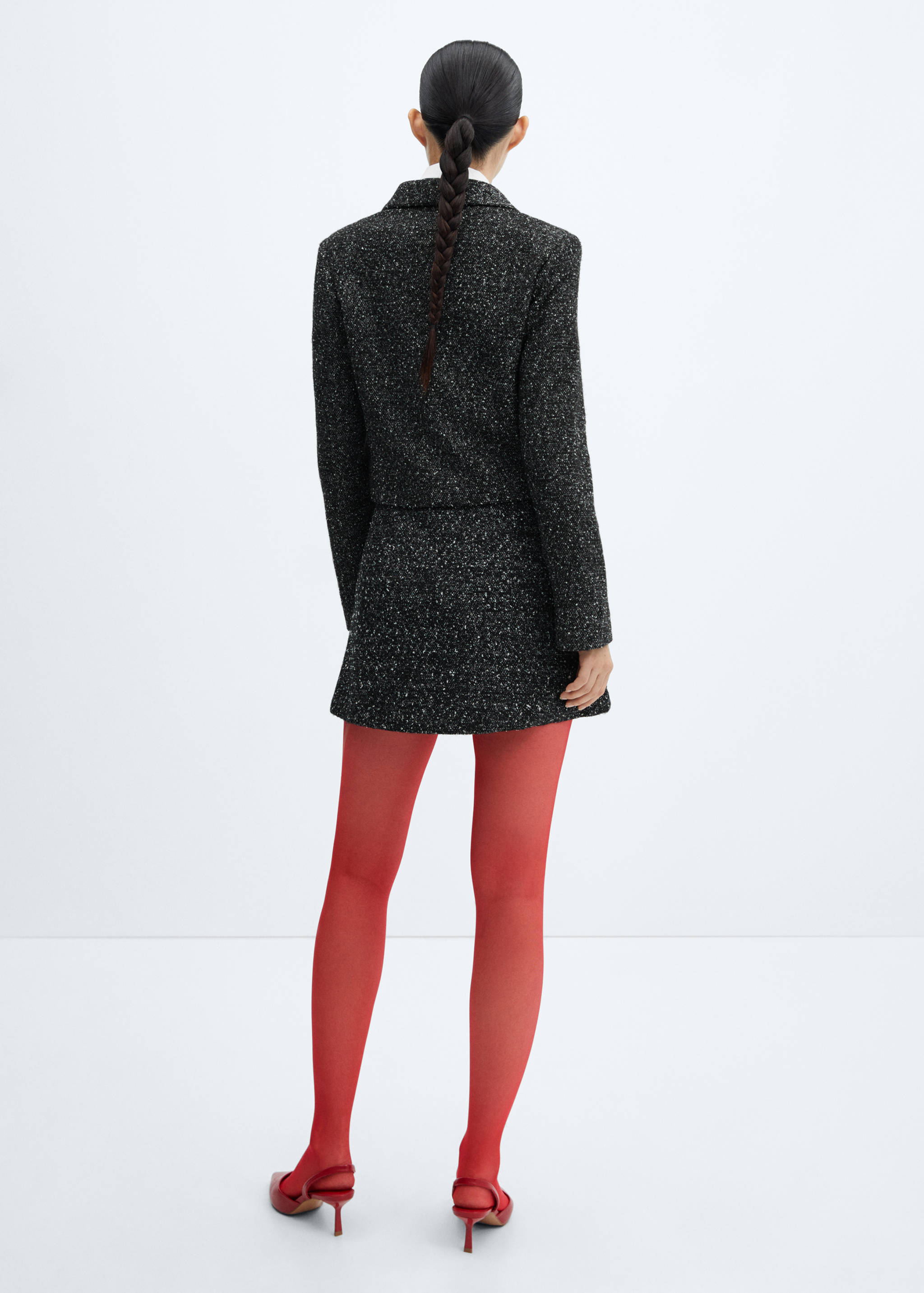 Marbled tweed skirt - Reverse of the article
