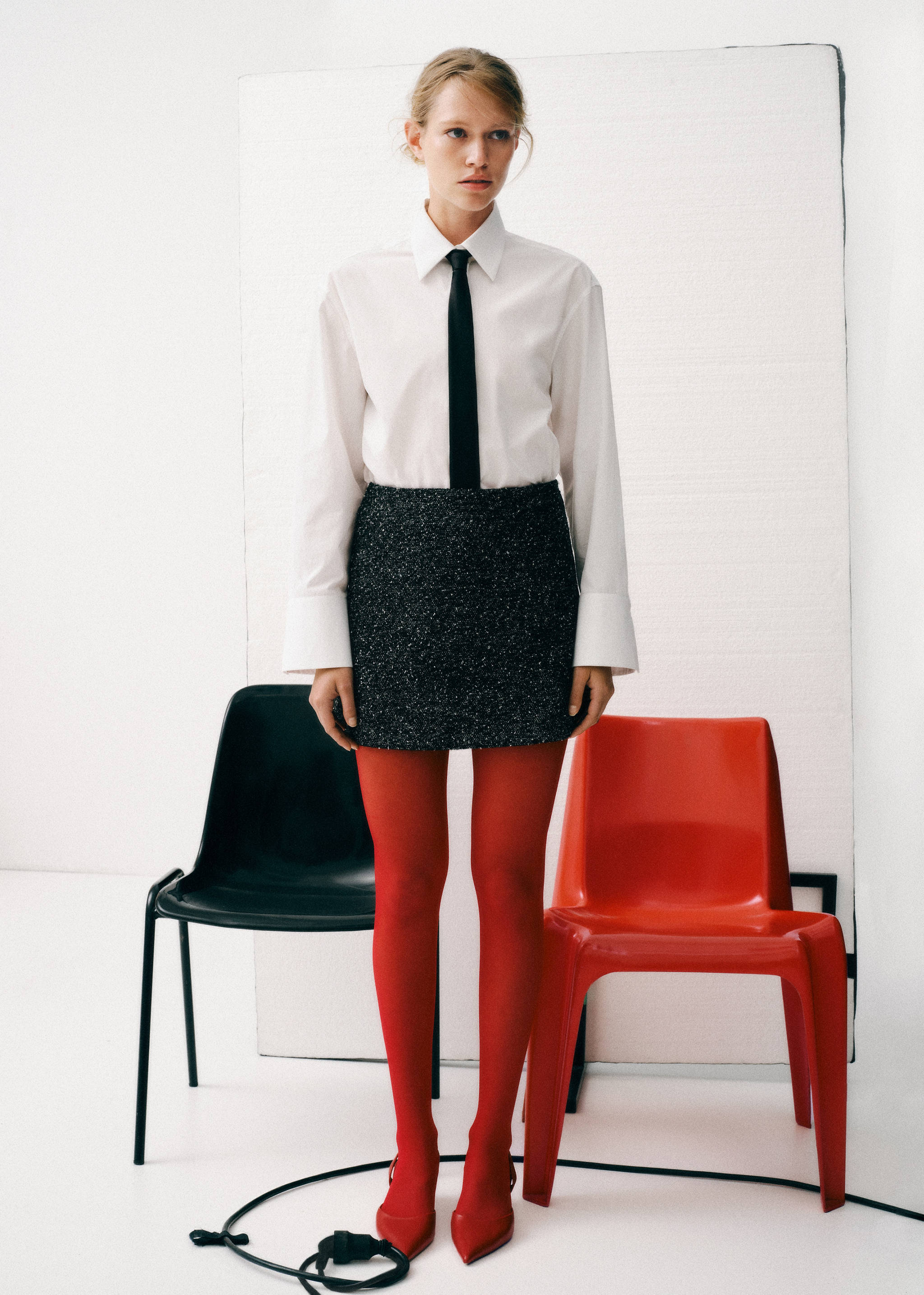 Marbled tweed skirt - Details of the article 9