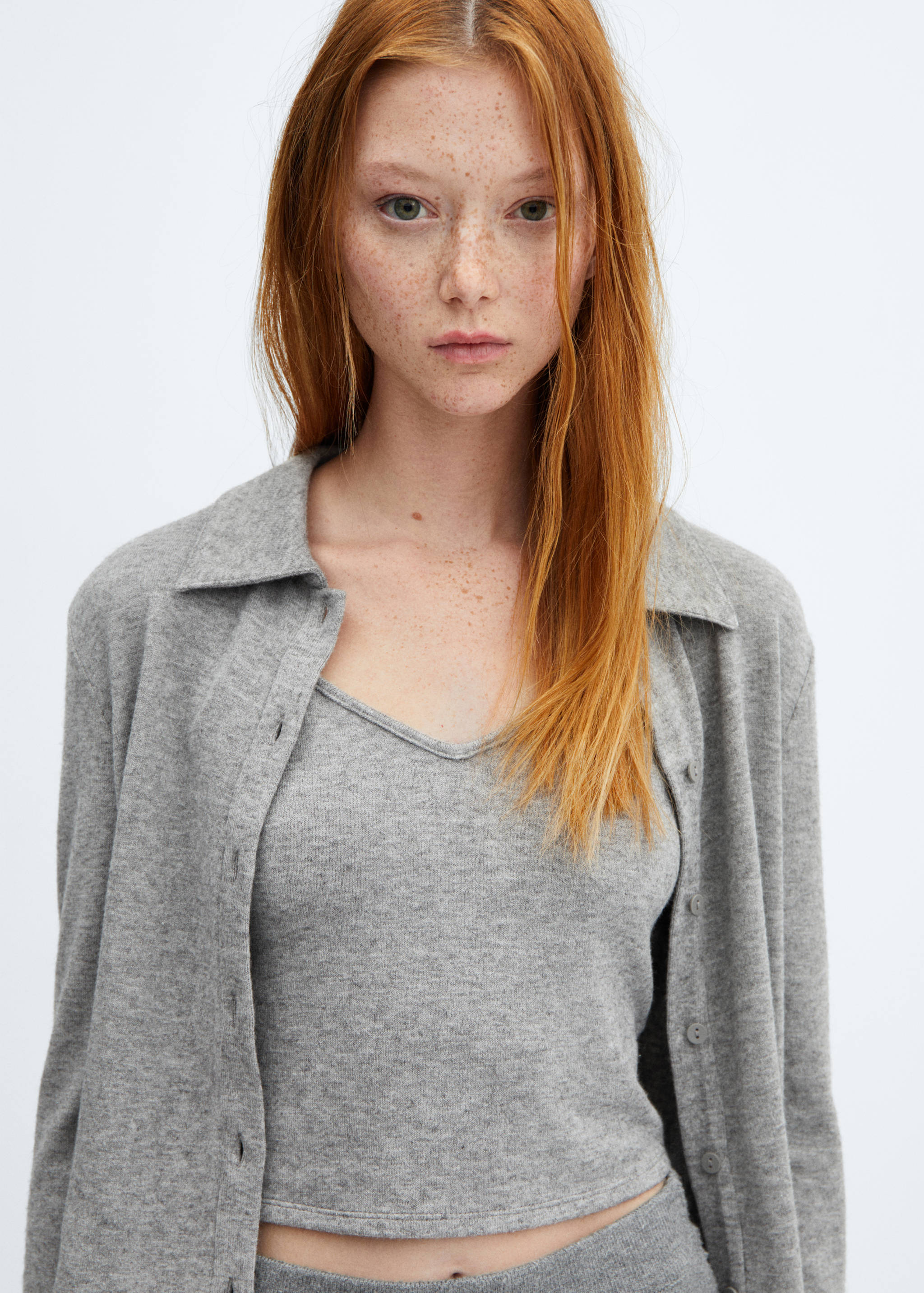 Button knit cardigan - Details of the article 1