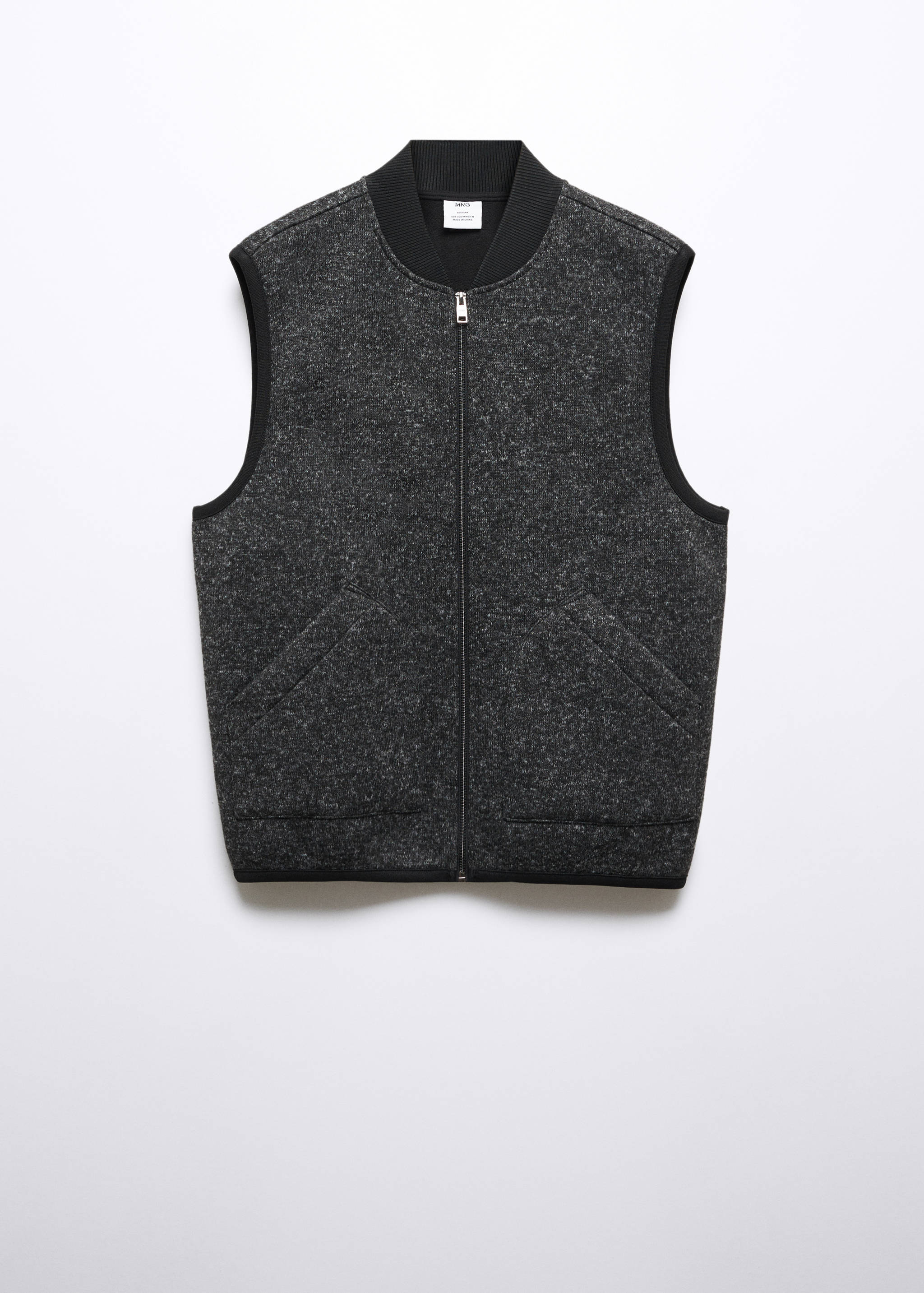 Marbled gilet with zip - Article without model