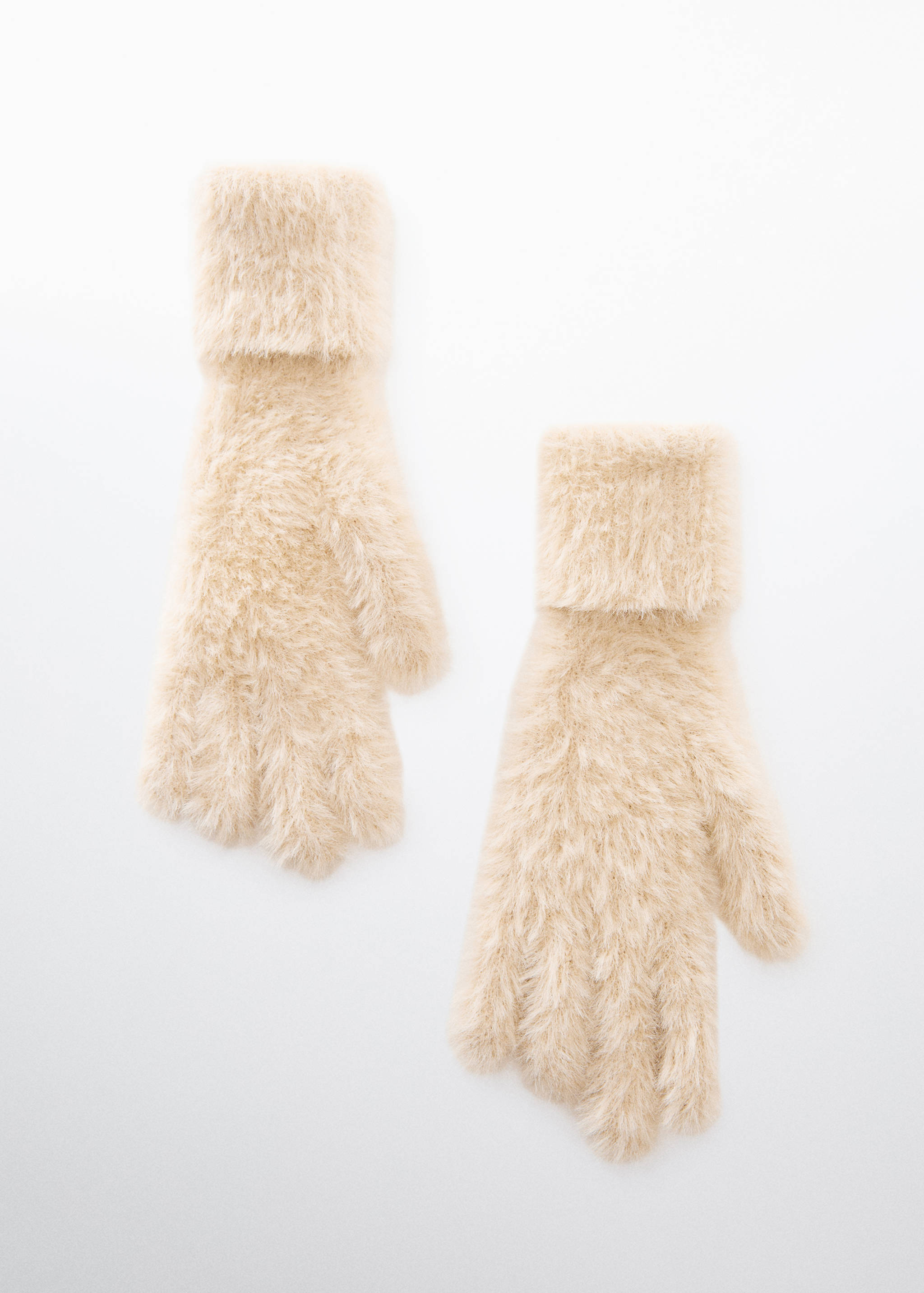 Faux-fur gloves - Article without model