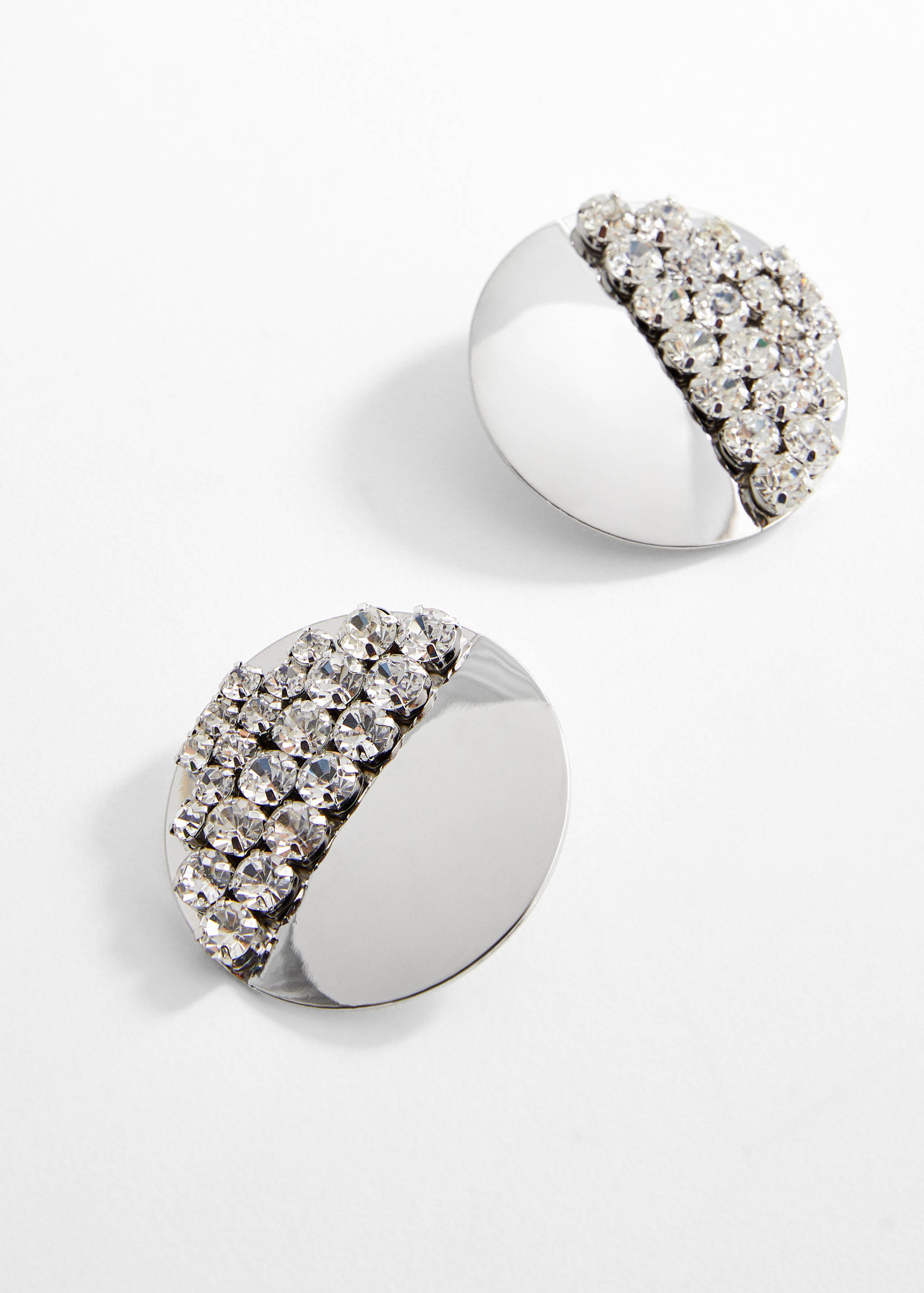 Combined circular-design earrings - Medium plane