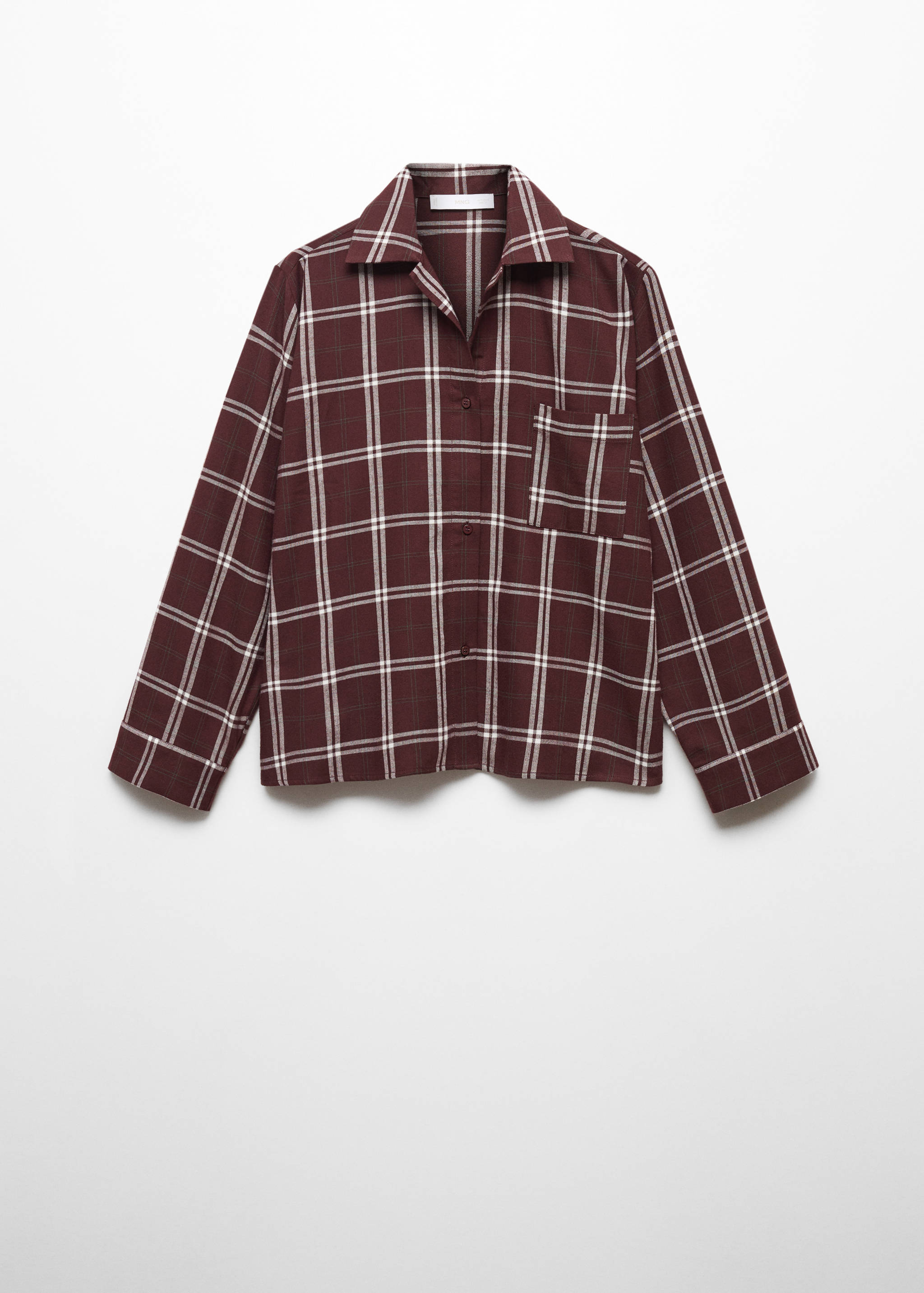 Check flannel pyjama shirt - Article without model