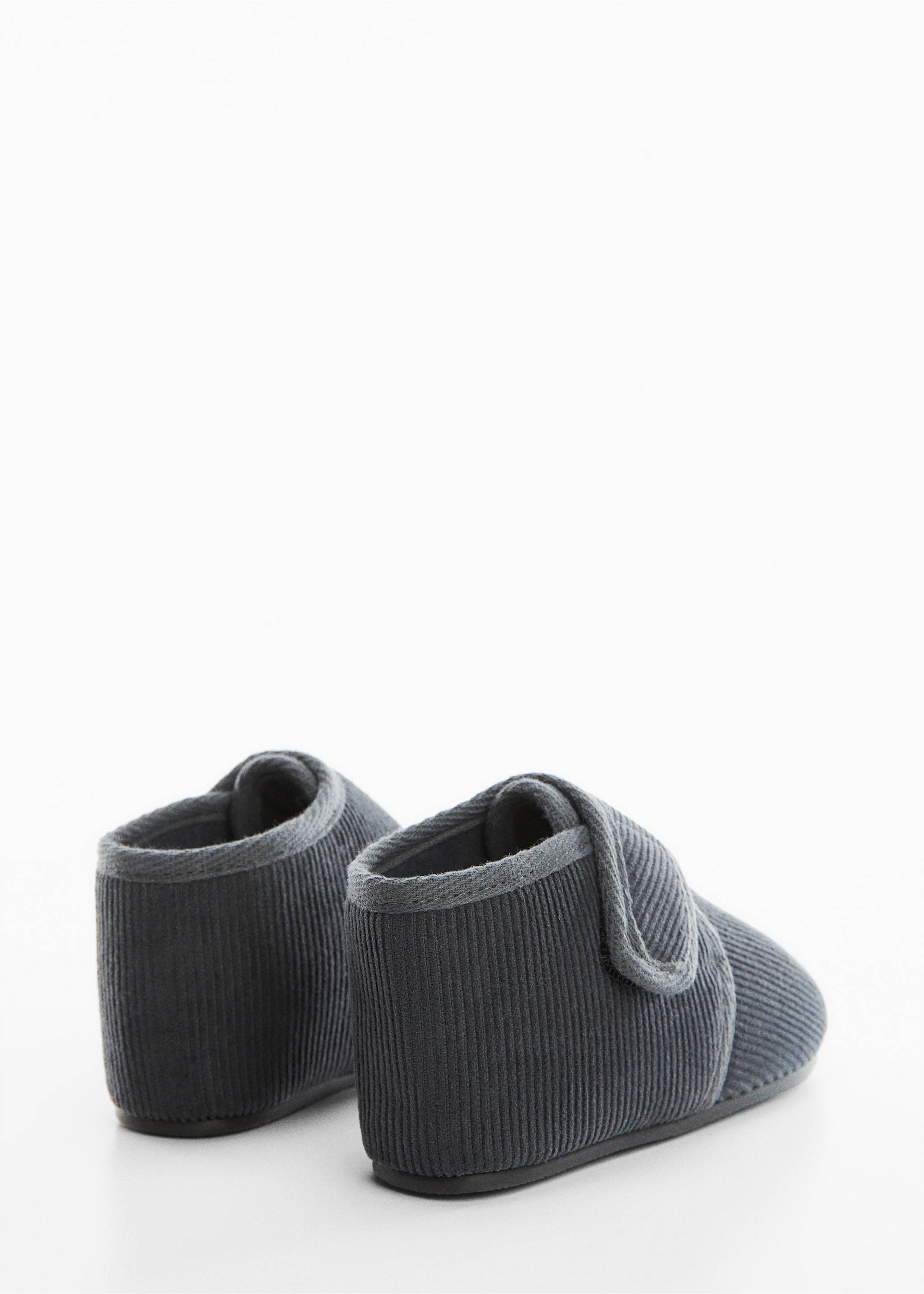 Cotton bootee - Details of the article 1, Charcoal. Ref: 57067749-00.