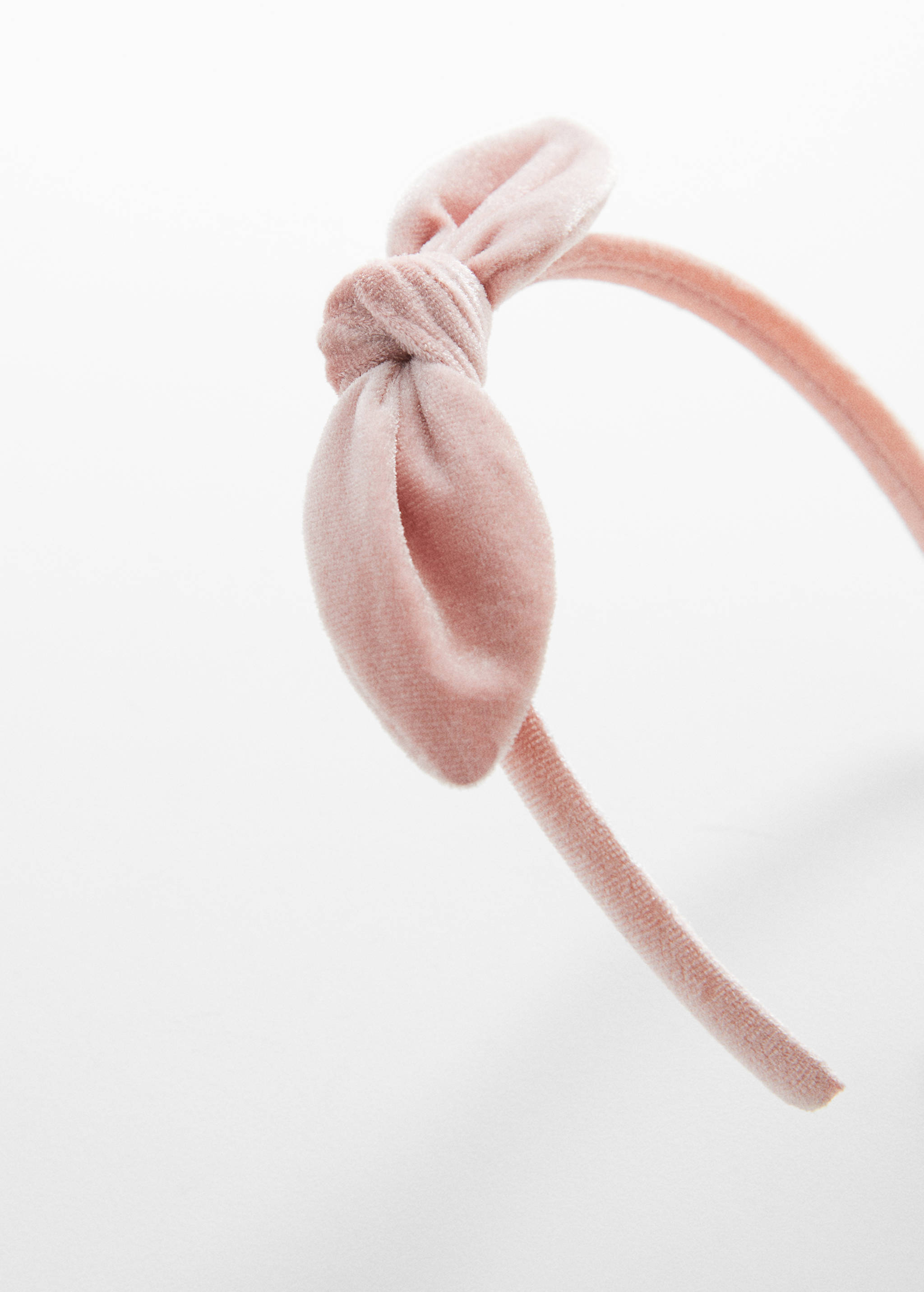 Velvet bow hairband - Medium plane