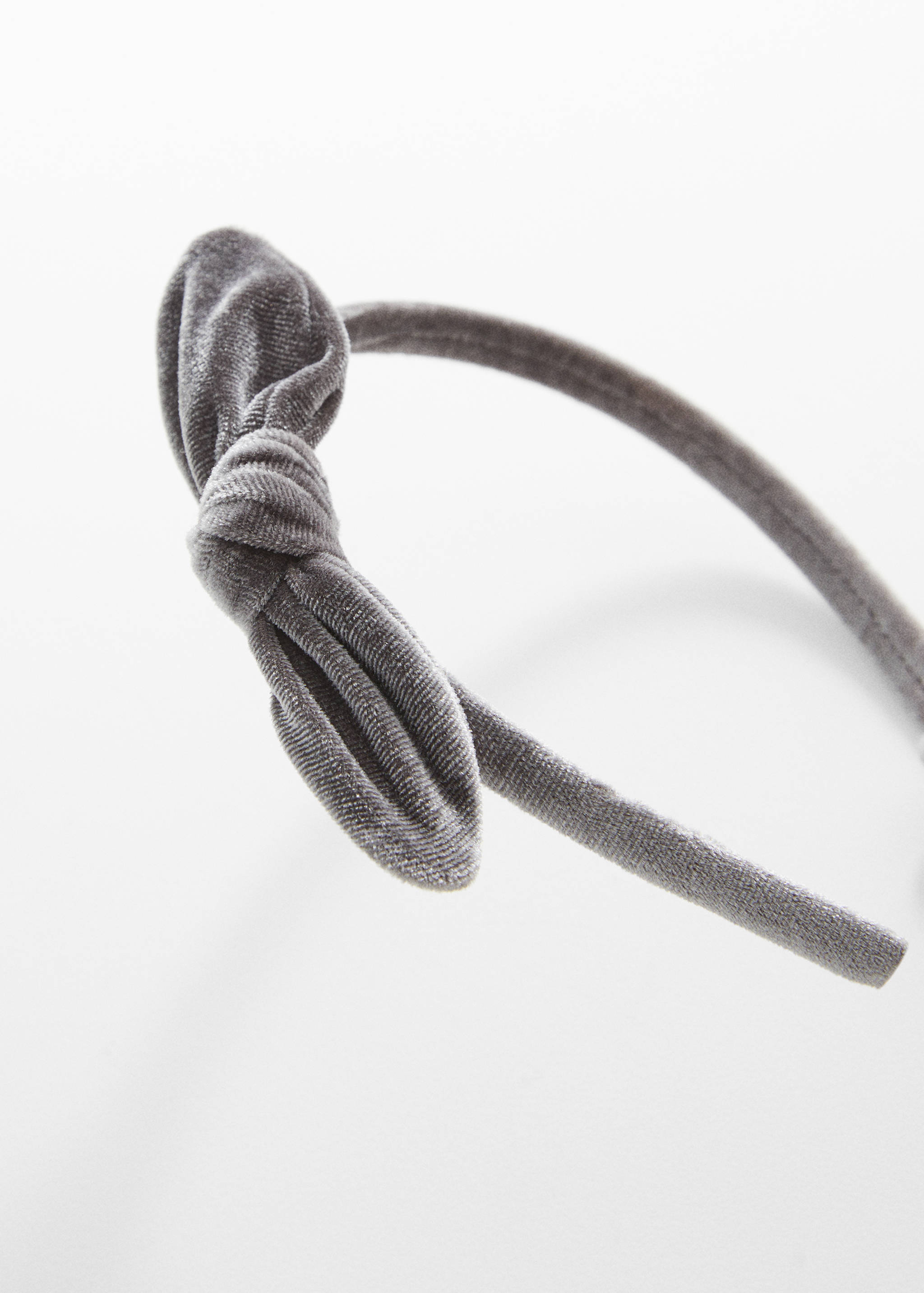 Velvet bow hairband - Medium plane