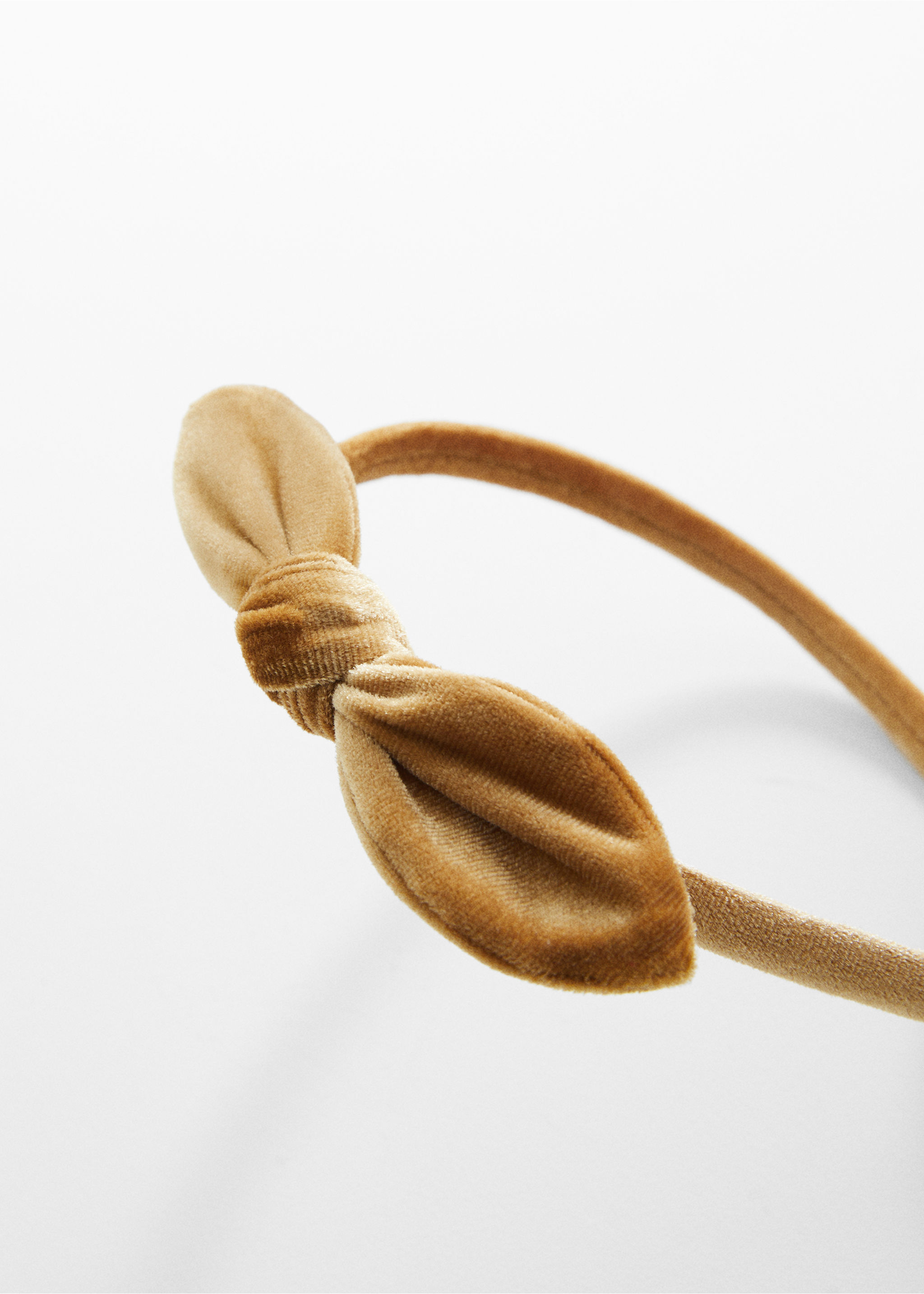 Velvet bow hairband - Medium plane