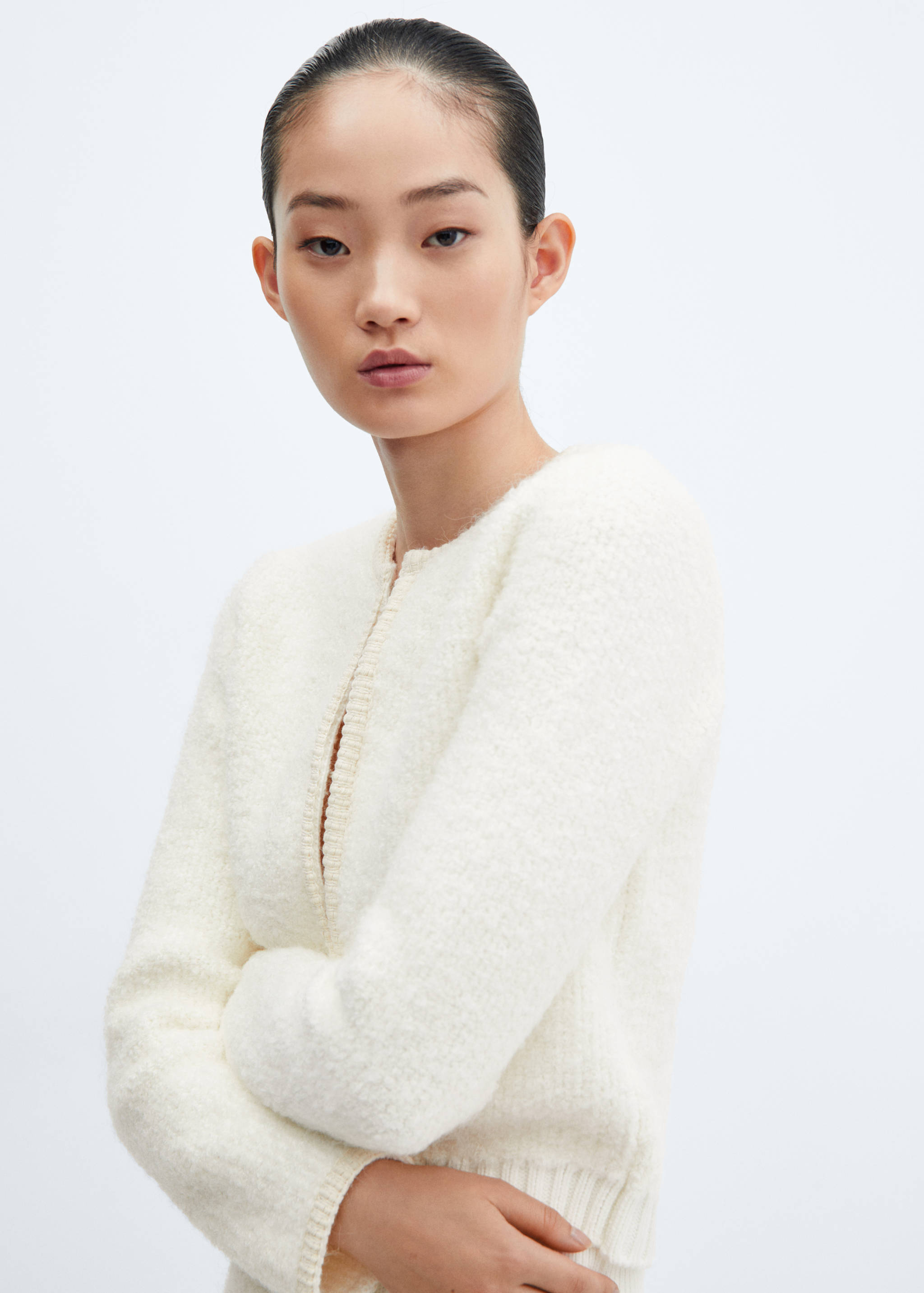 Tweed skirt with contrasting trims - Details of the article 1