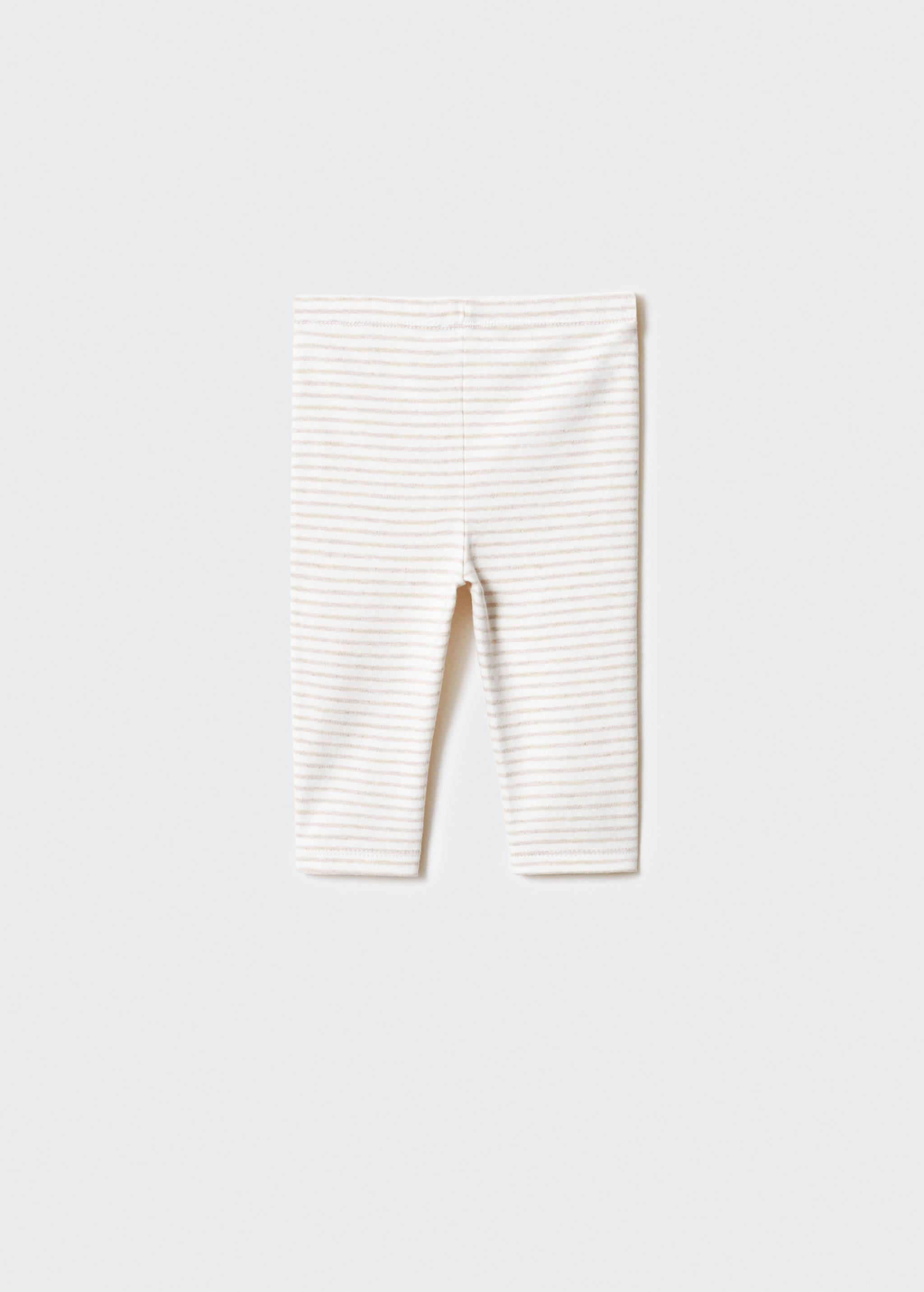 Gestreifte Baumwoll-Leggings - Rückseite des Artikels