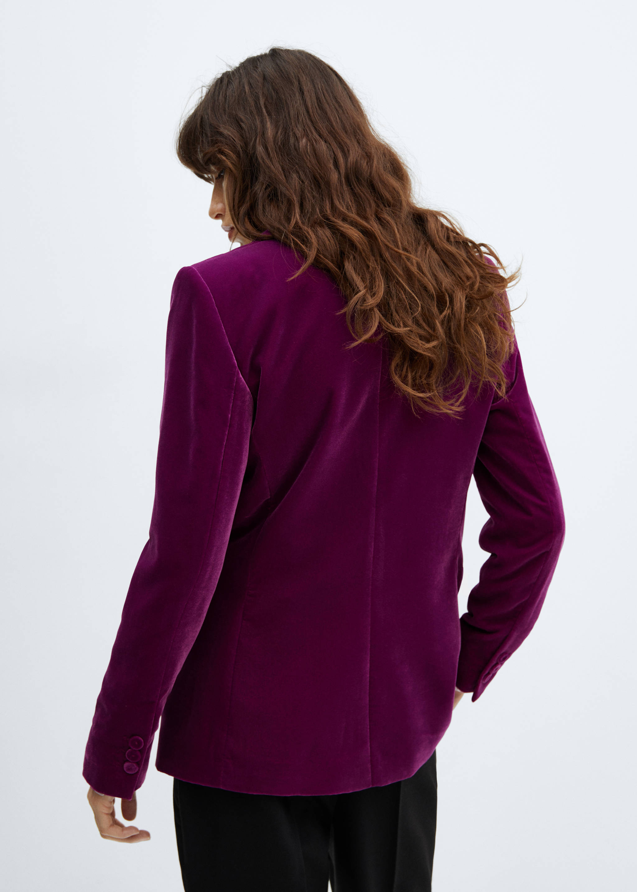 Velvet blazer - Reverse of the article