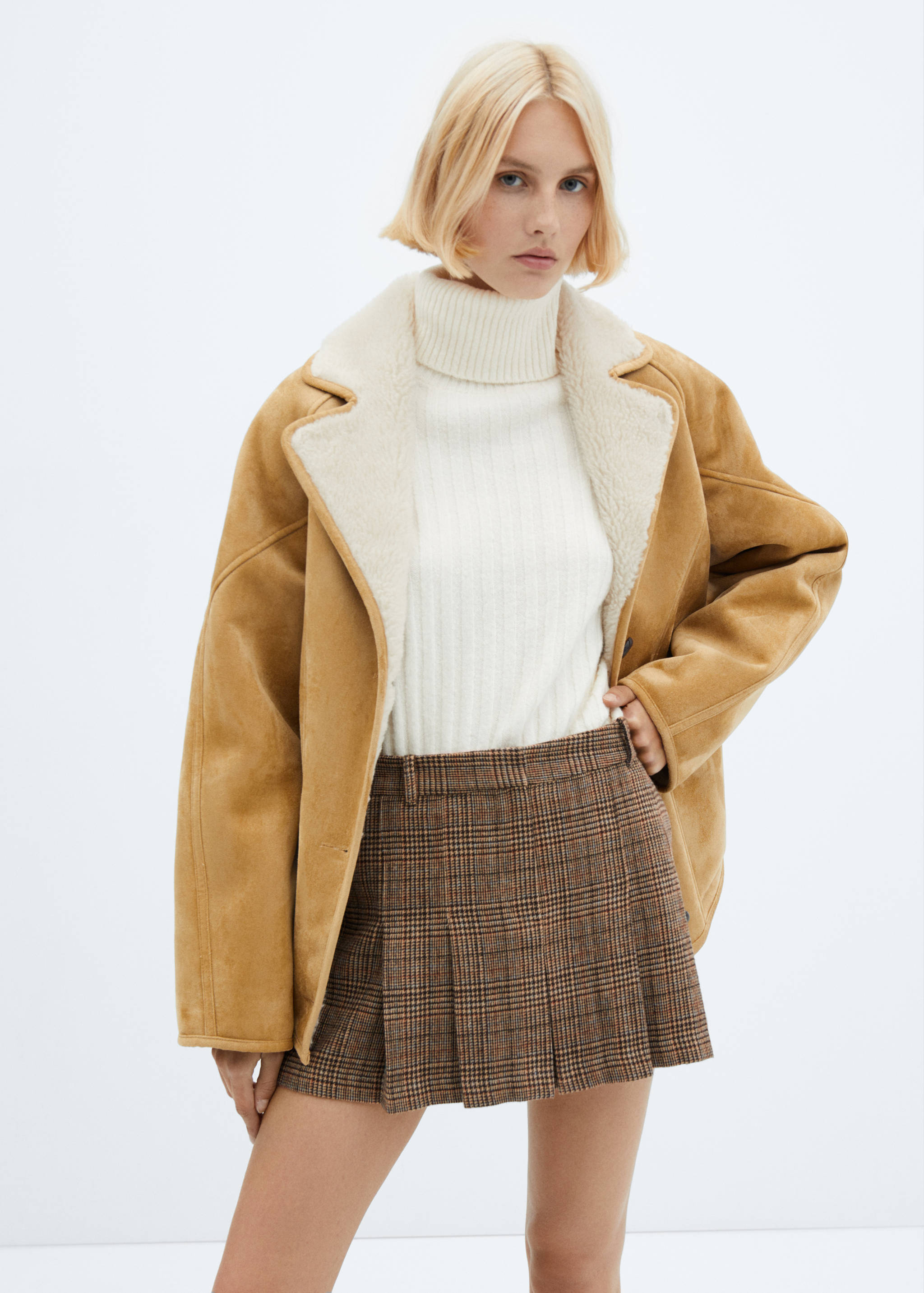 Saia de pregas de pied-de-poule - Pormenor do artigo 6