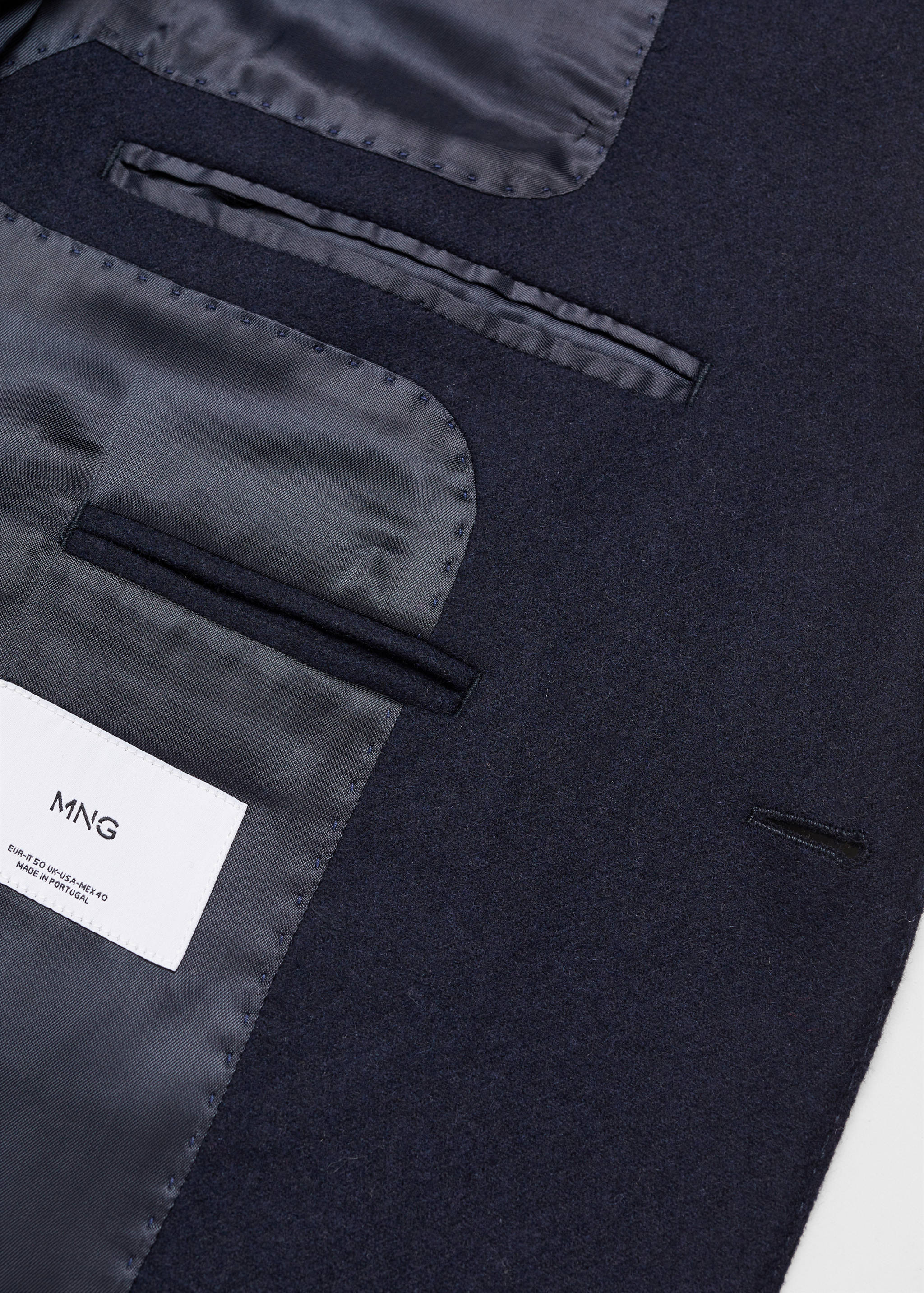 Virgin wool blazer with stitching - Details of the article 8