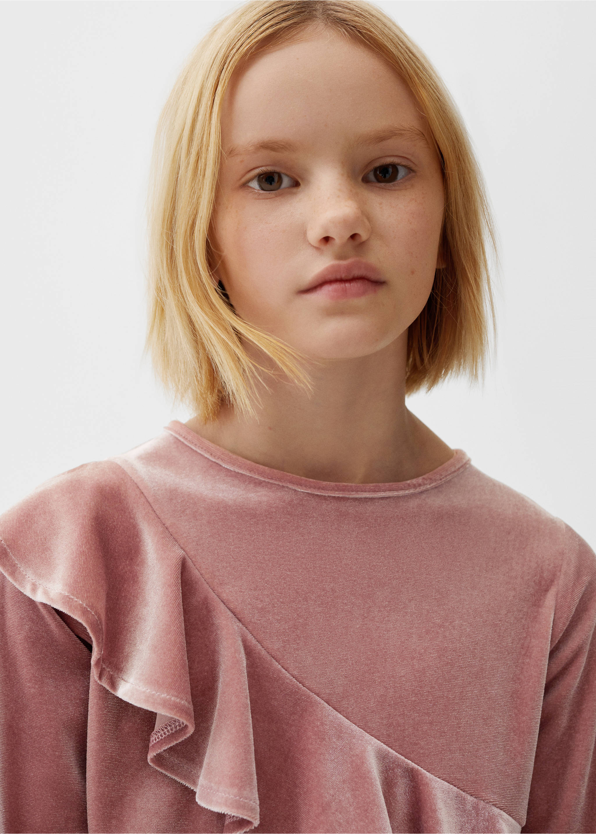 Combinaison longue velours - Détail de l'article 1, Rose. Ref: 57069093-00.