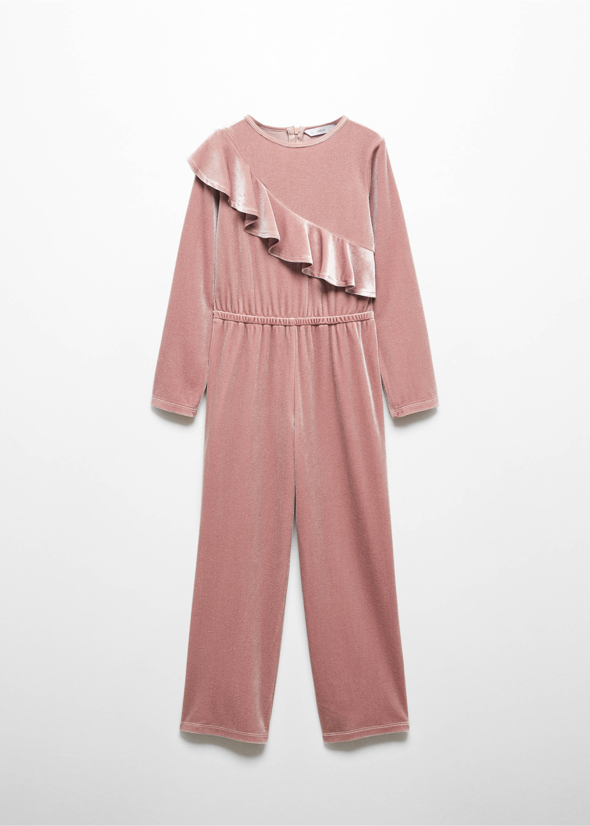 Combinaison longue velours - Article sans modèle, Rose. Ref: 57069093-00.