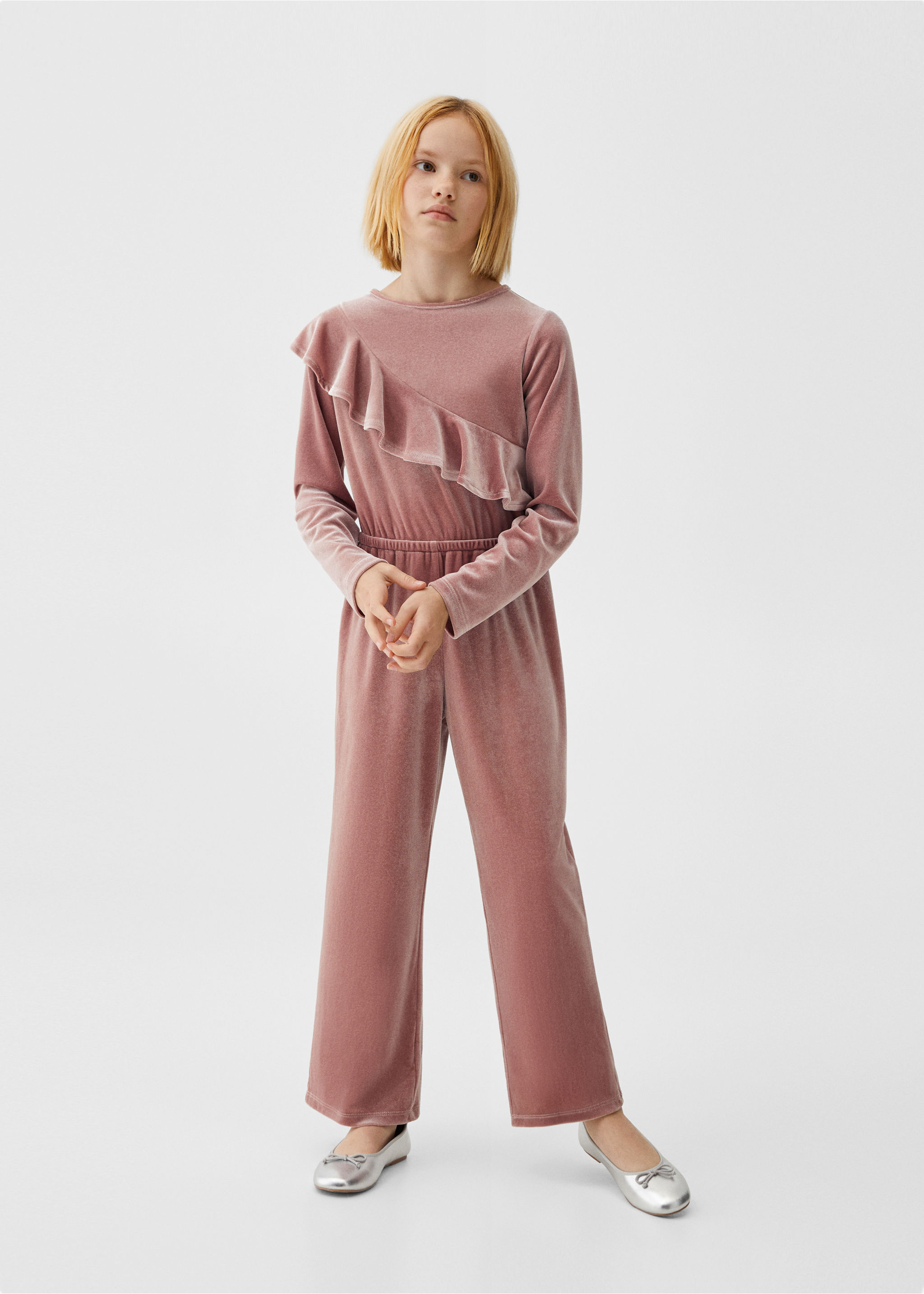 Velvet long jumpsuit - General plane