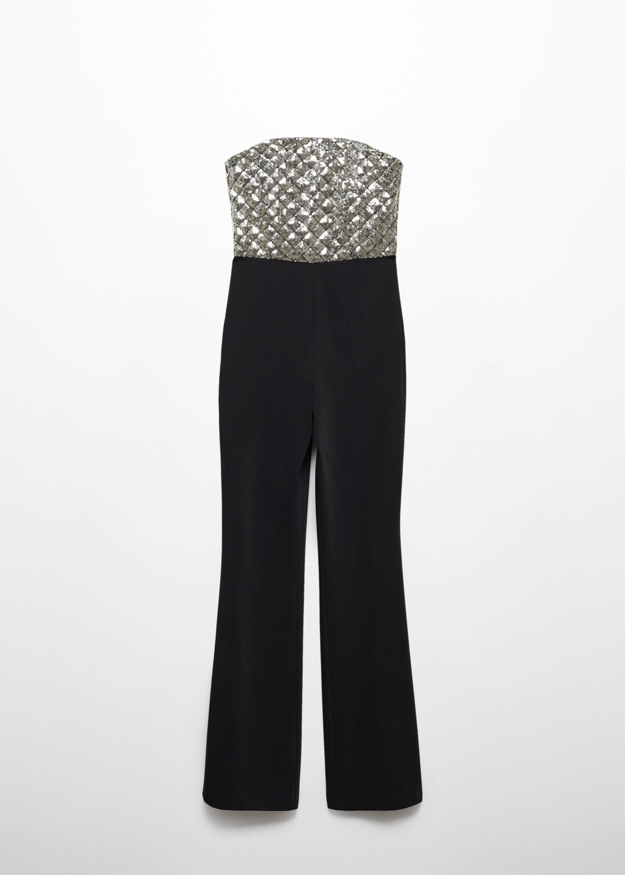 Sequined strapless jumpsuit - Article without model