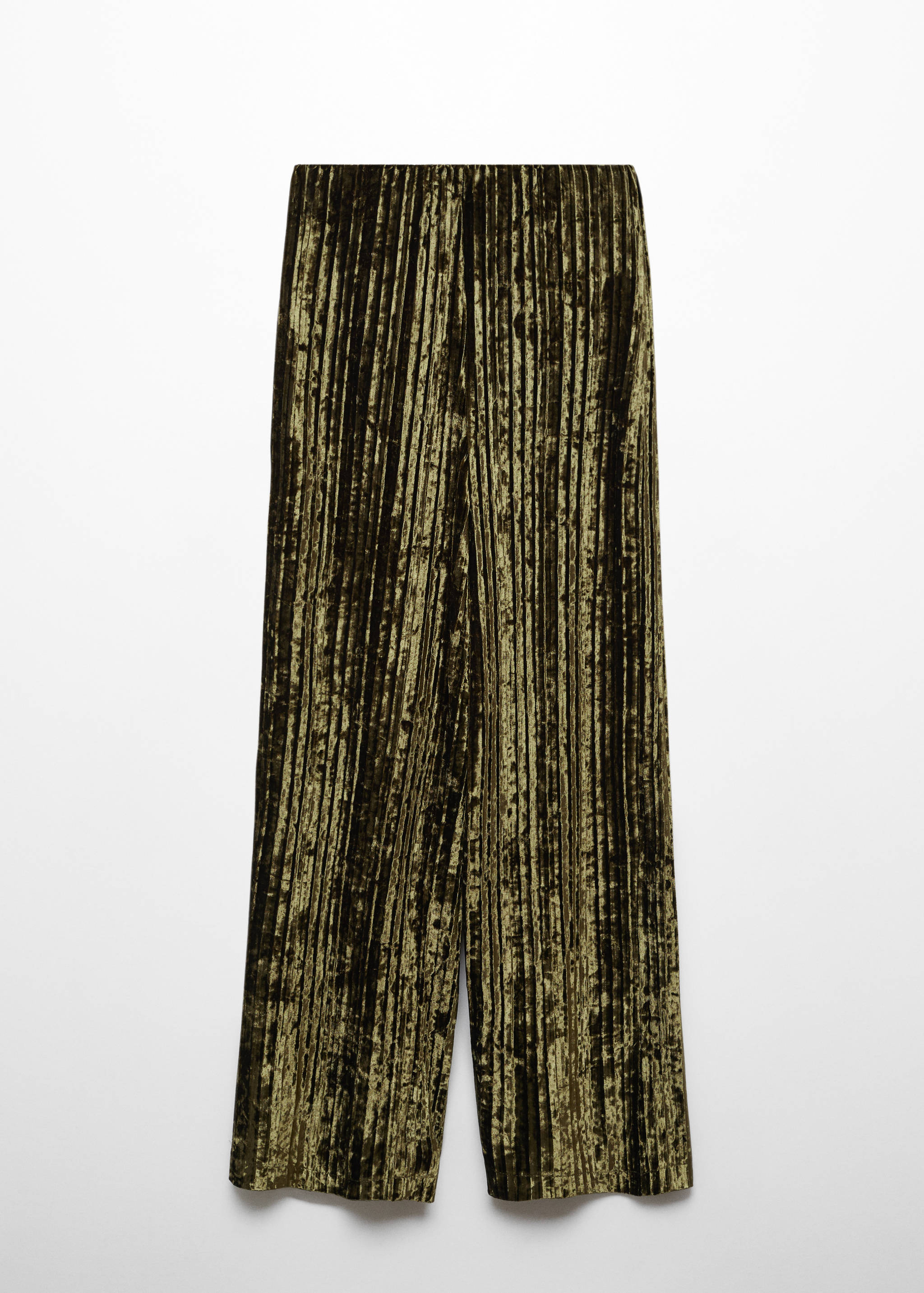 Pleated velvet pants - Article without model