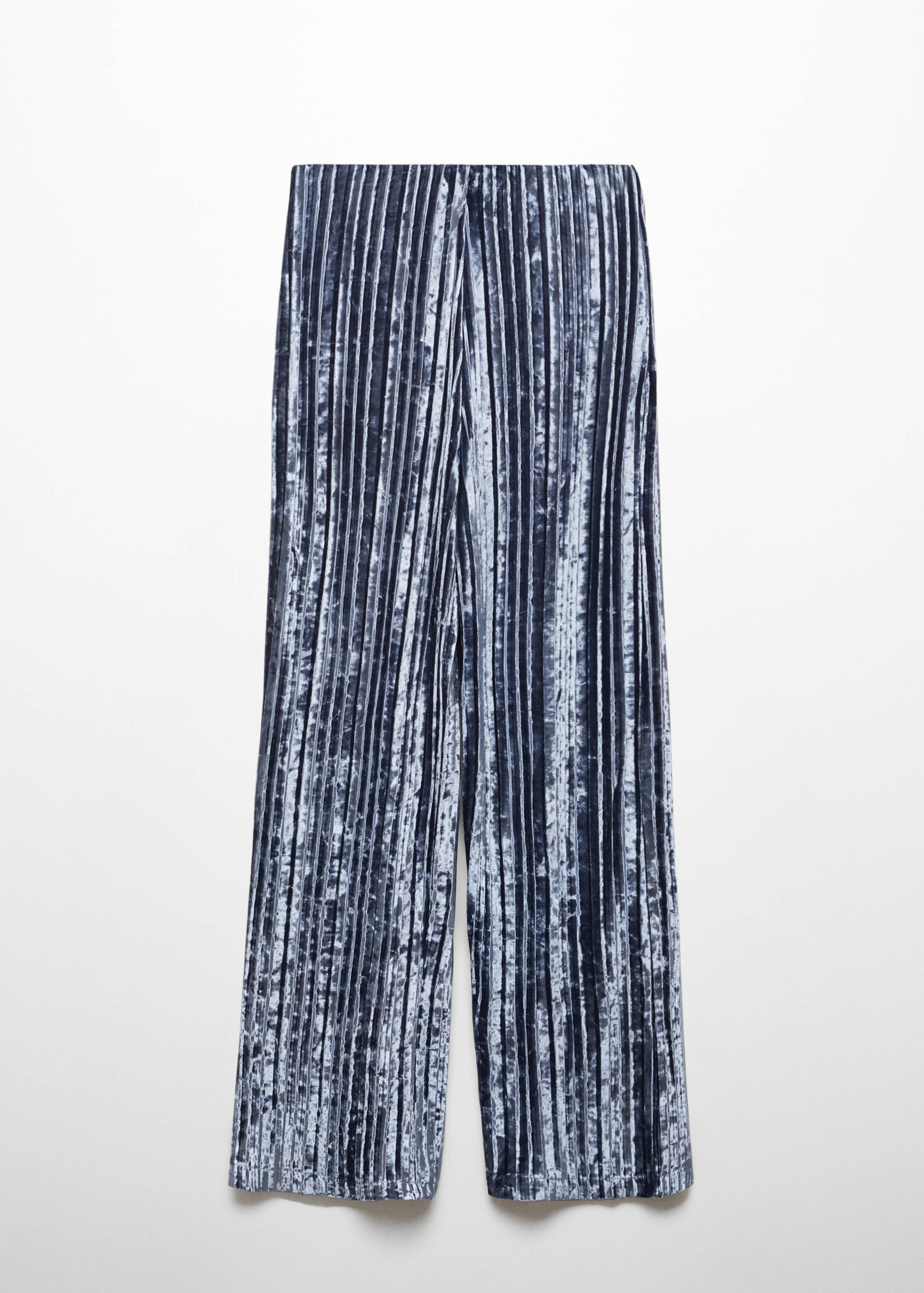 Pleated velvet pants - Article without model