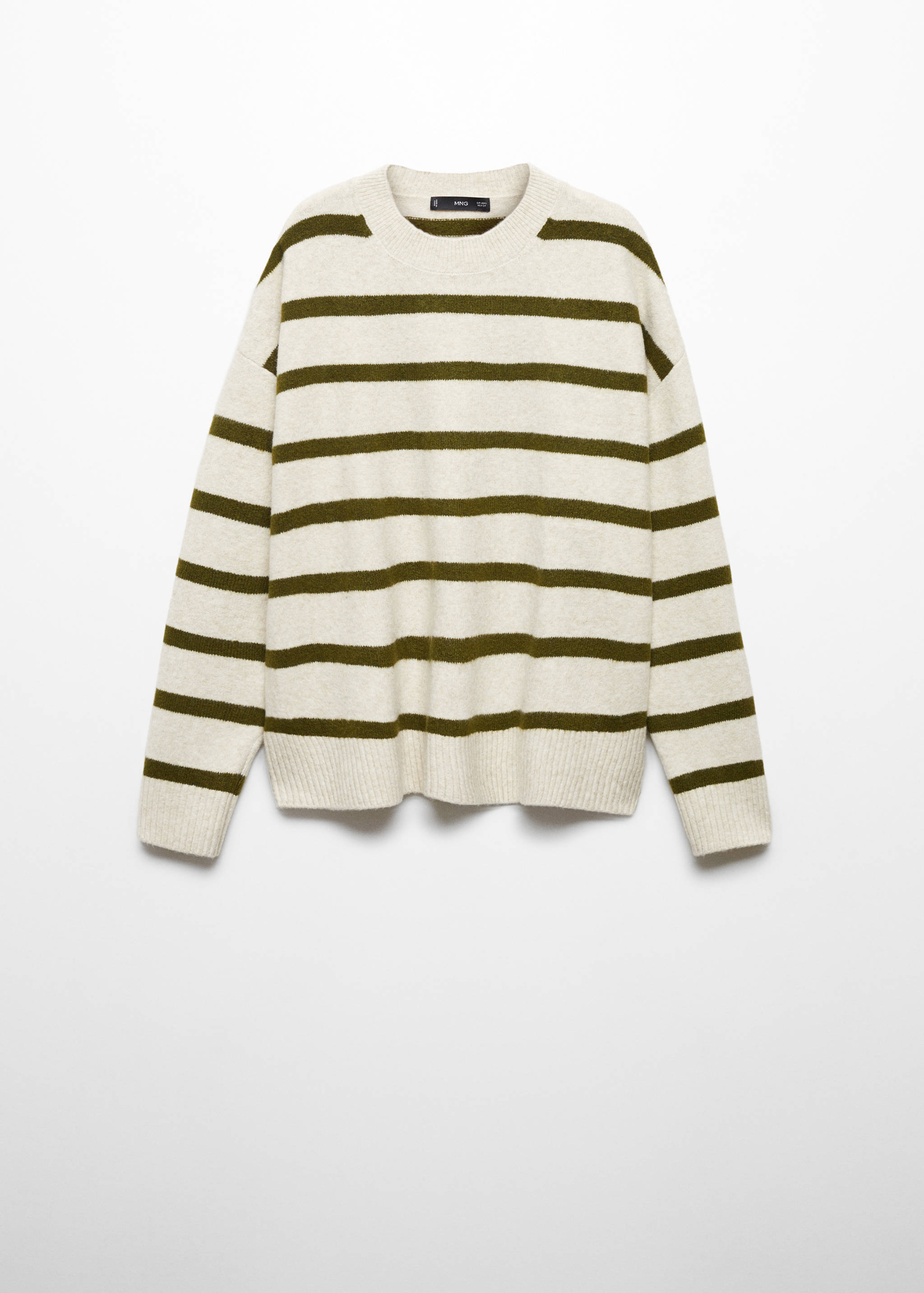 Round-neck striped sweater - Article without model