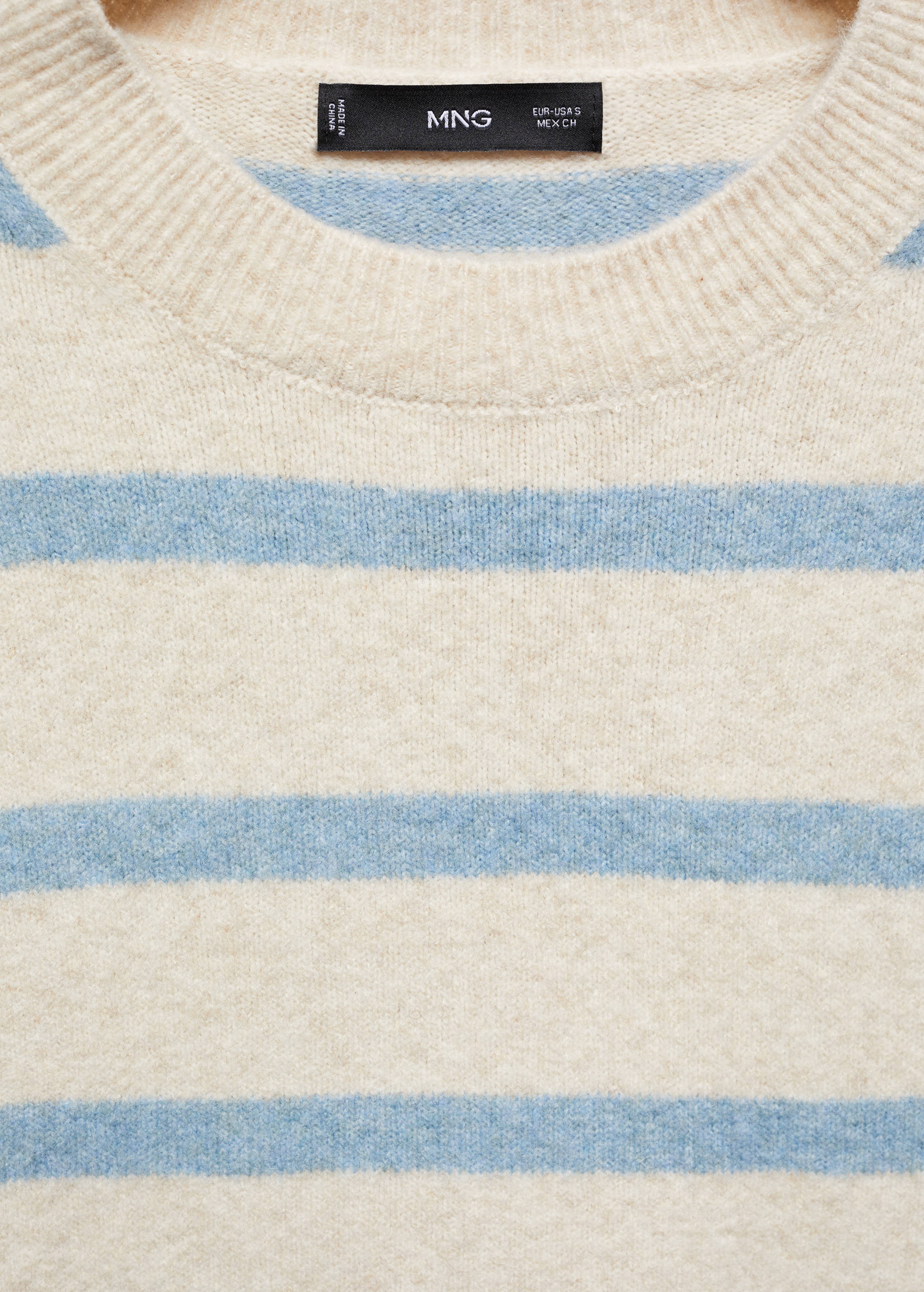 Round-neck striped sweater - Details of the article 8