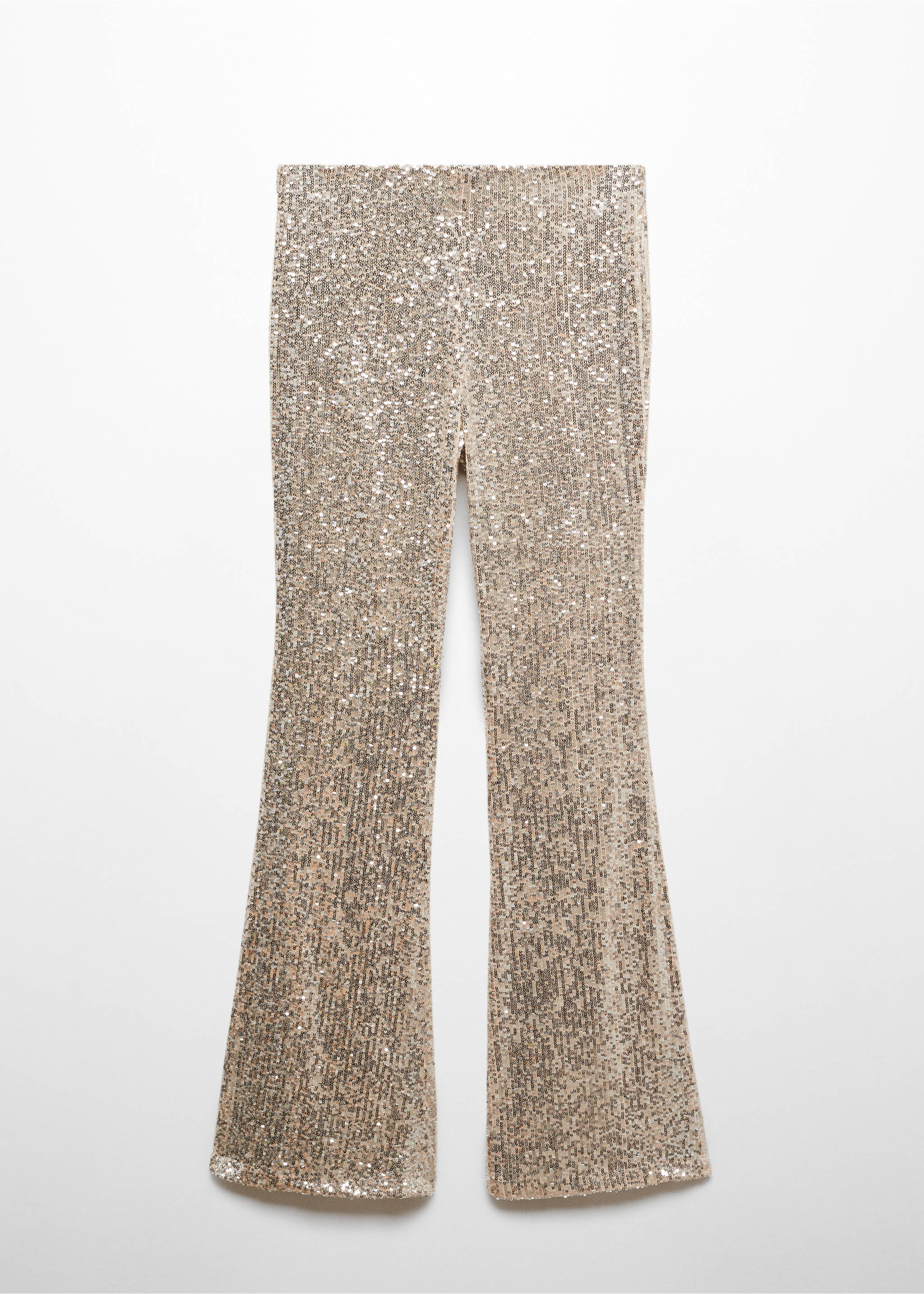 Pantalon flare sequins - Article sans modèle, Ivoire. Ref: 57069102-00.