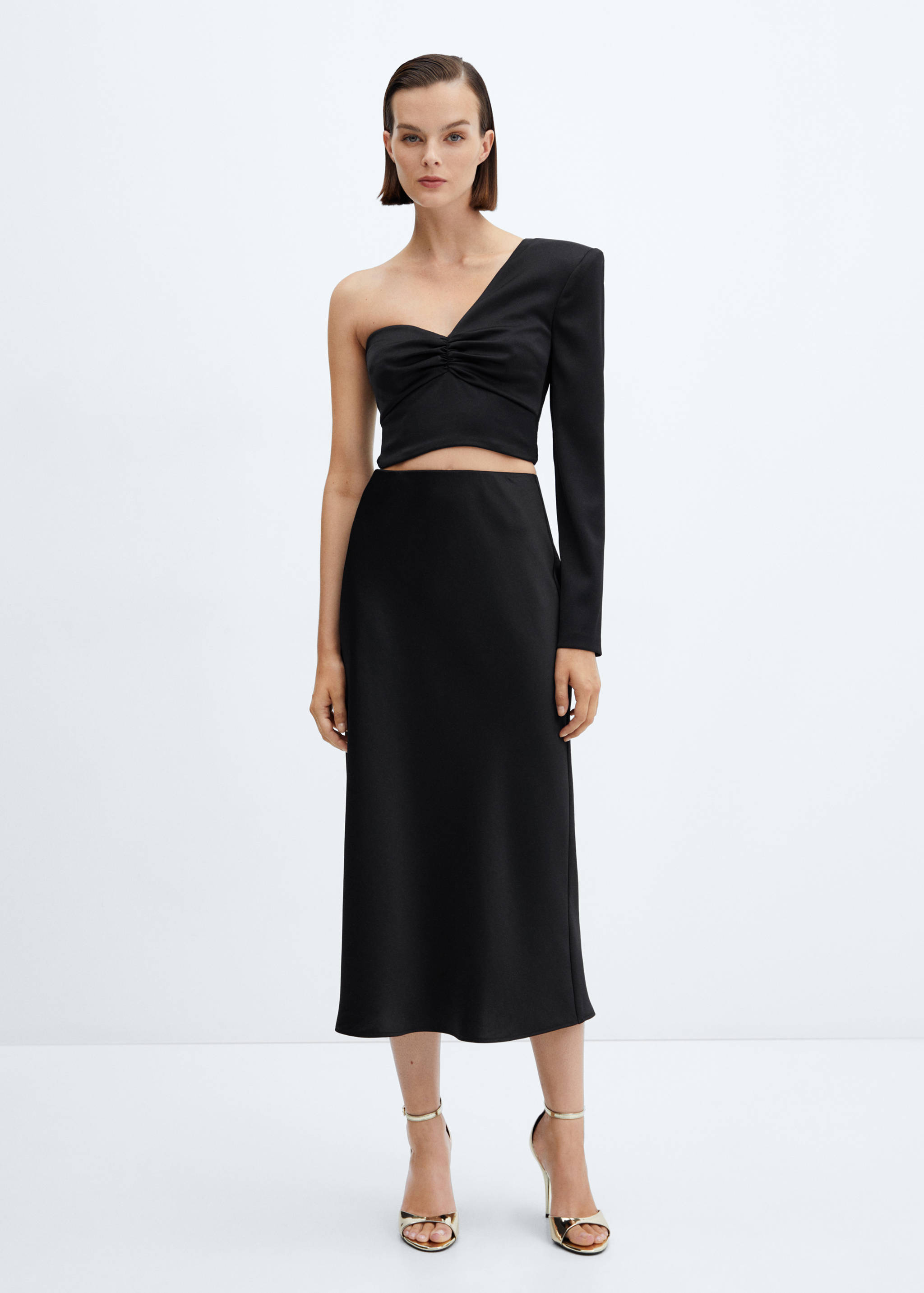 Blouse crop asymétrique - Plan général