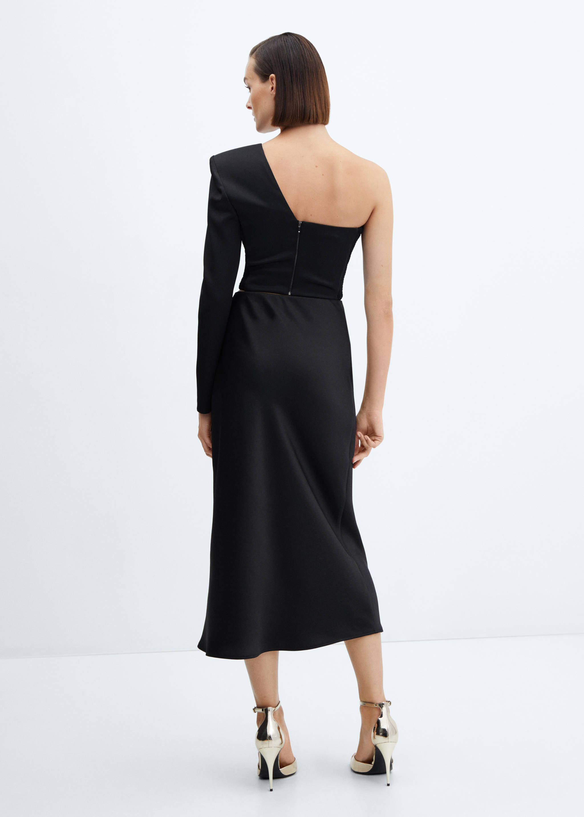 Blouse crop asymétrique - Verso de l’article