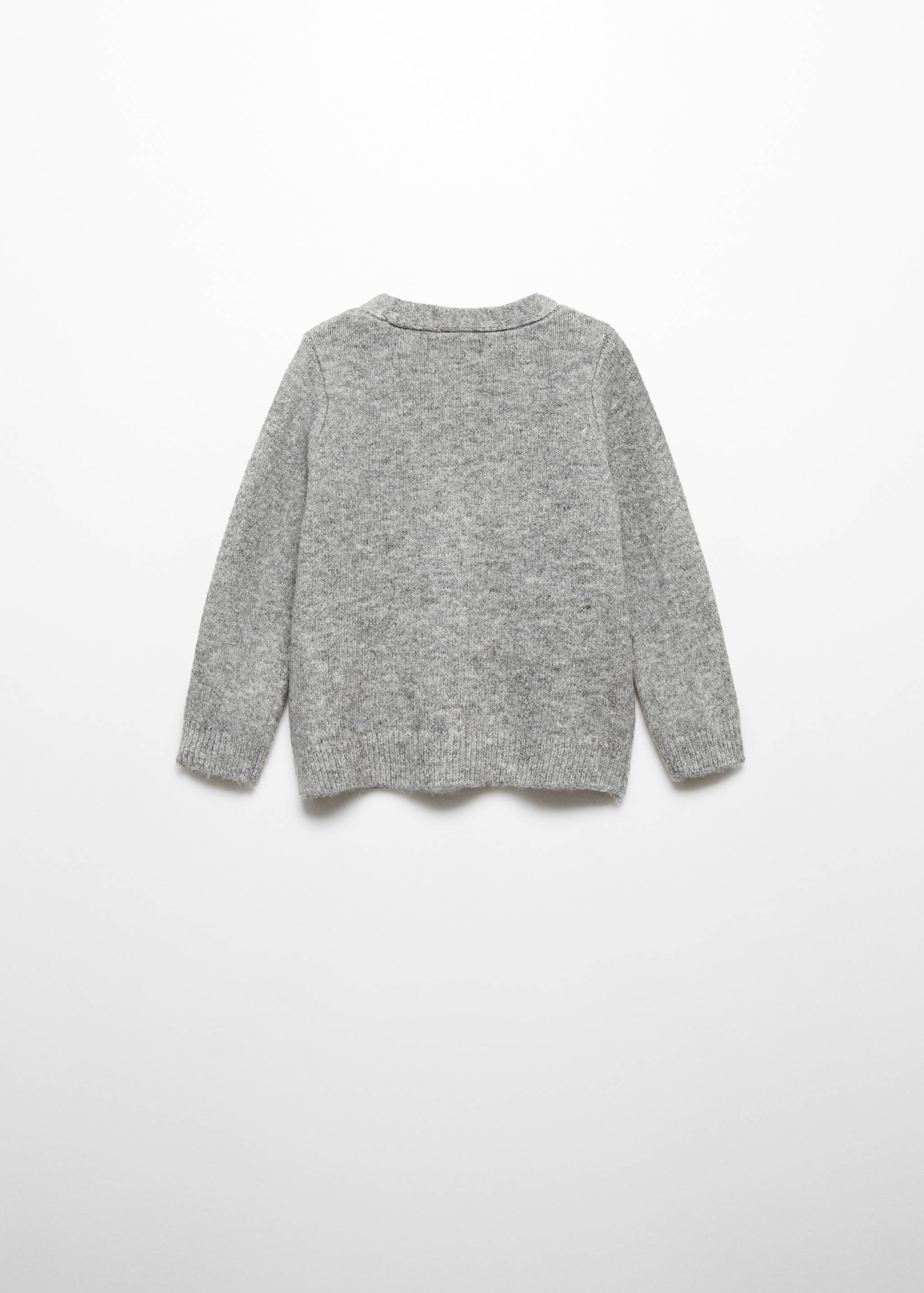 Button knit cardigan - Reverse of the article