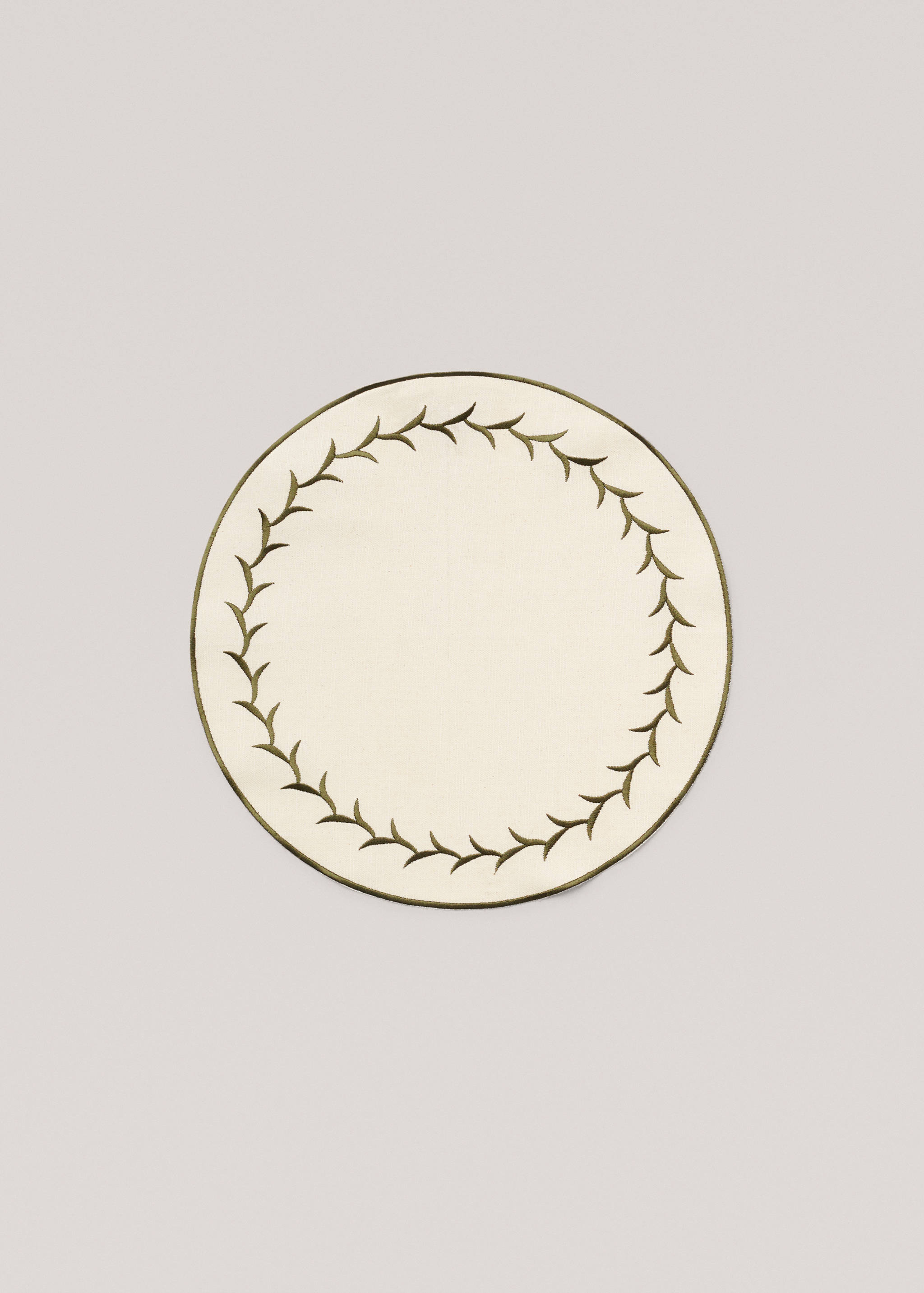 Set de table rond 100 % coton - Article sans modèle