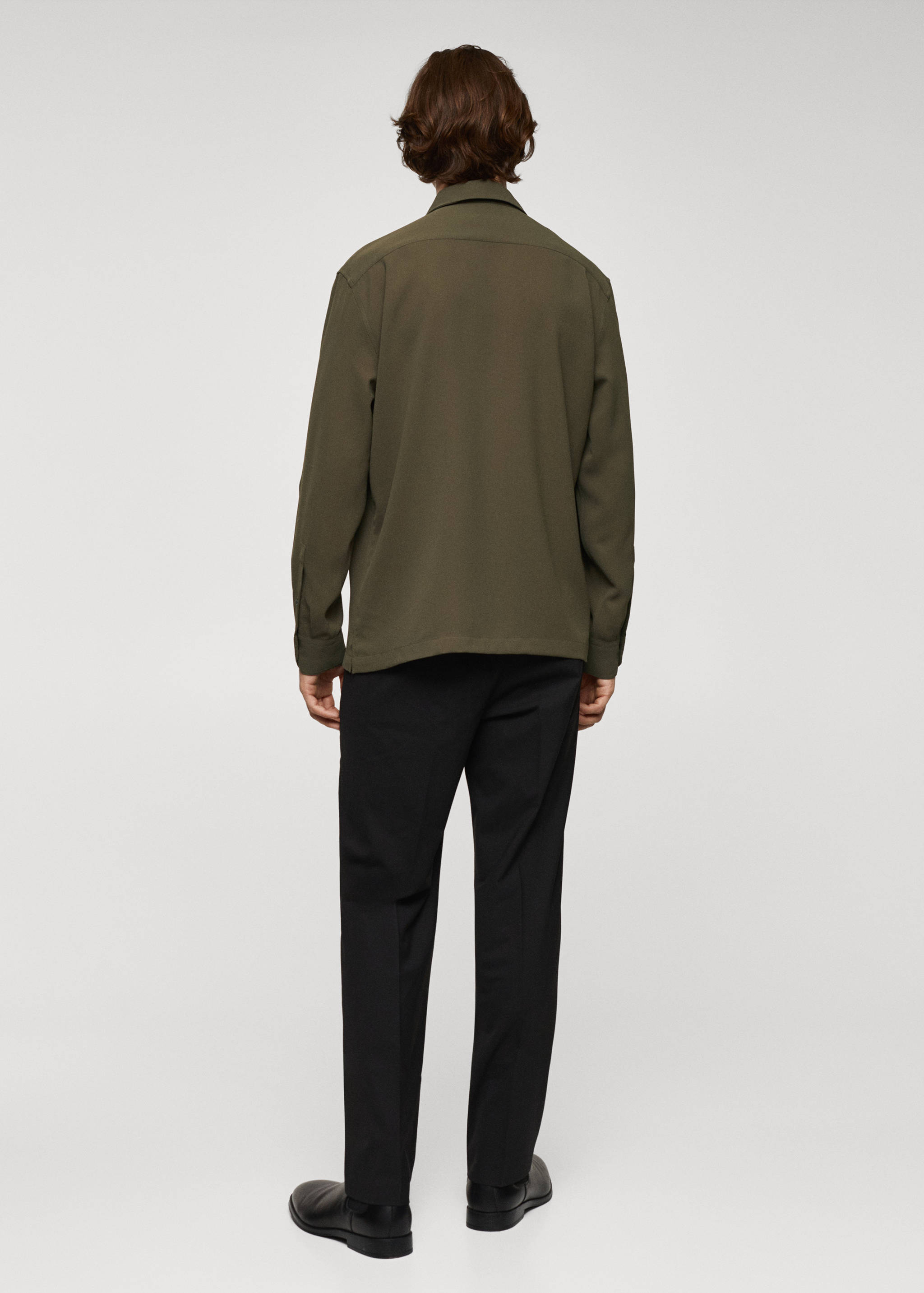 Chemise fluide col bowling - Verso de l’article