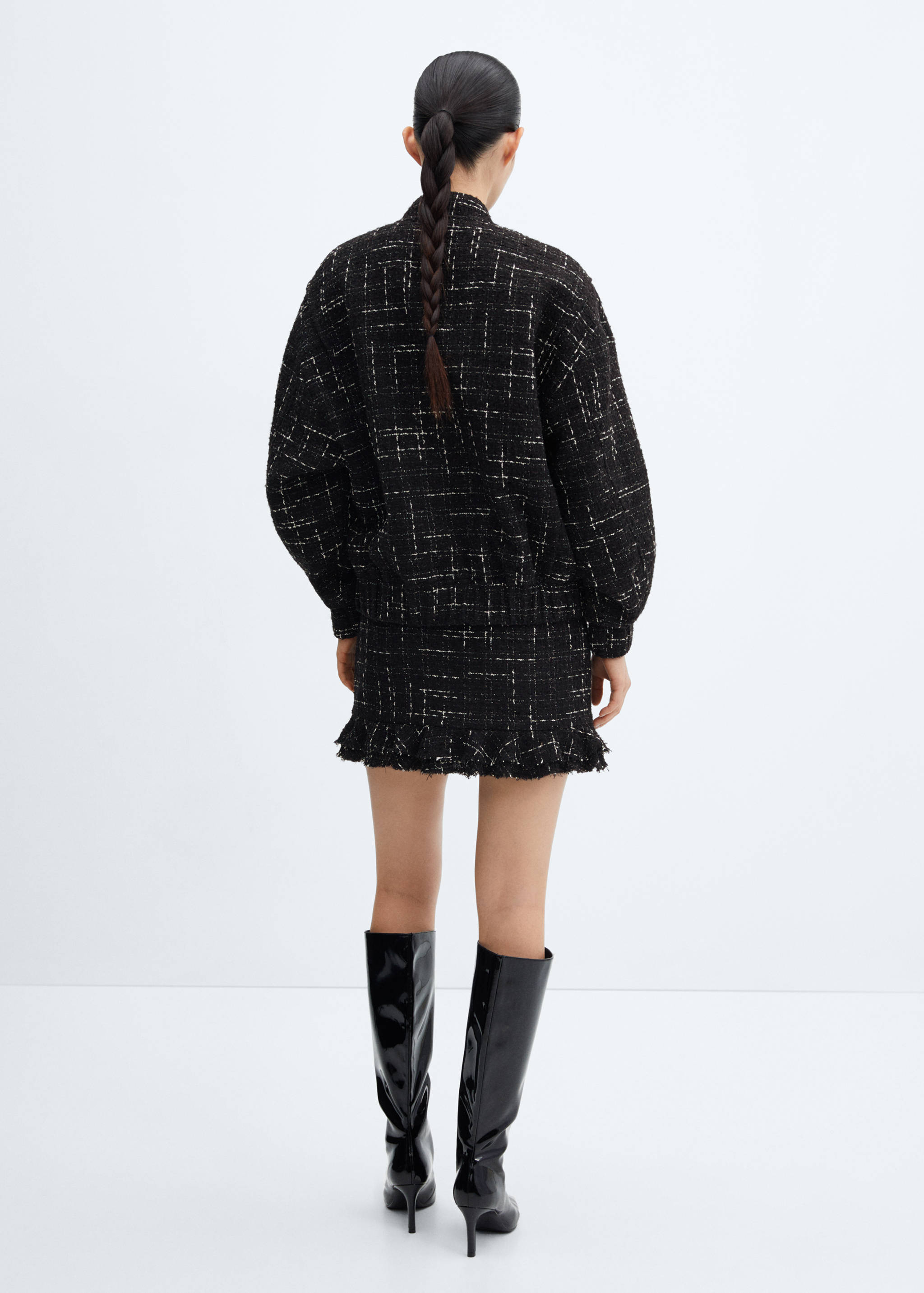 Tweed bomber jacket - Reverse of the article