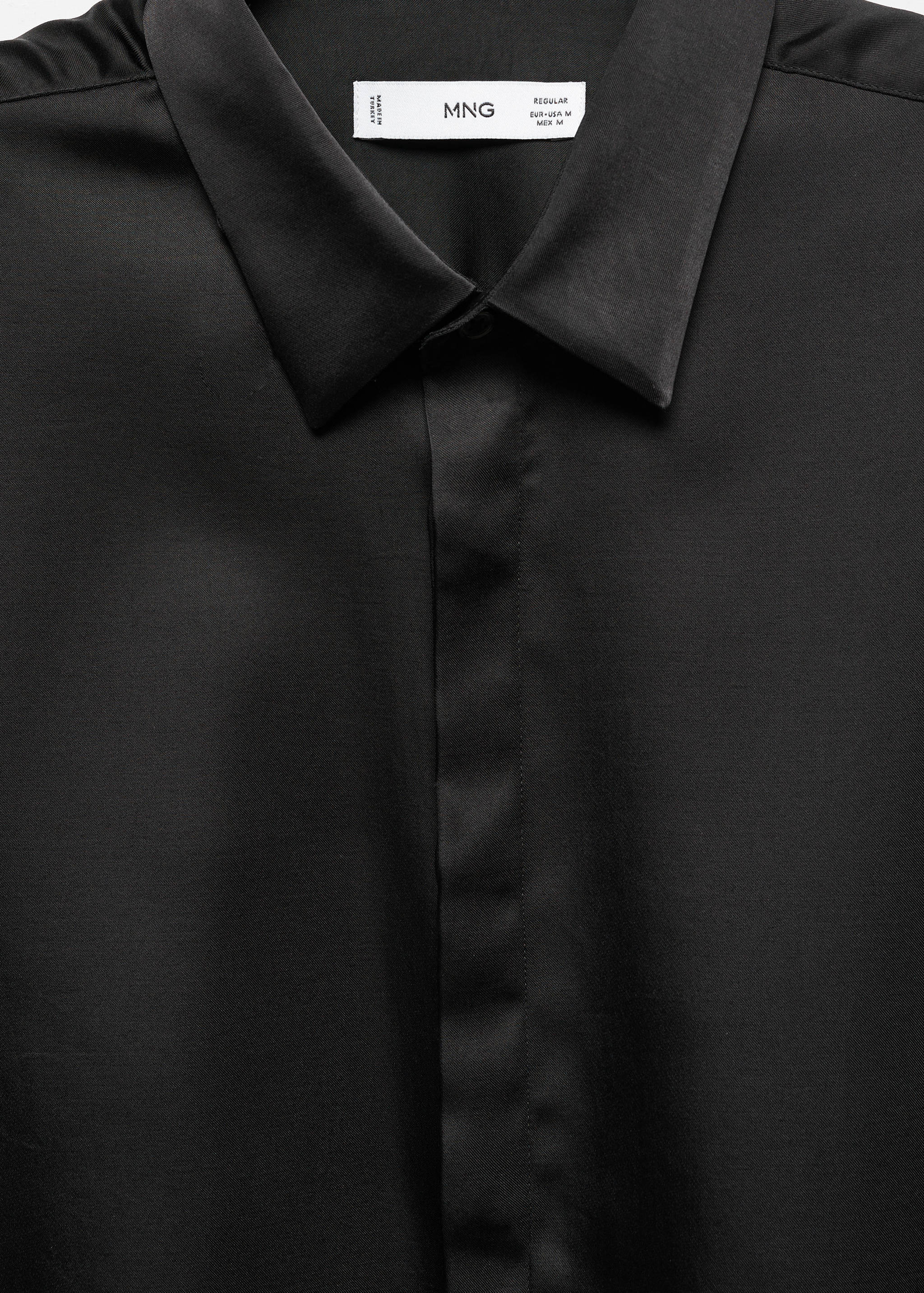 Satin finish flowy shirt - Details of the article 8