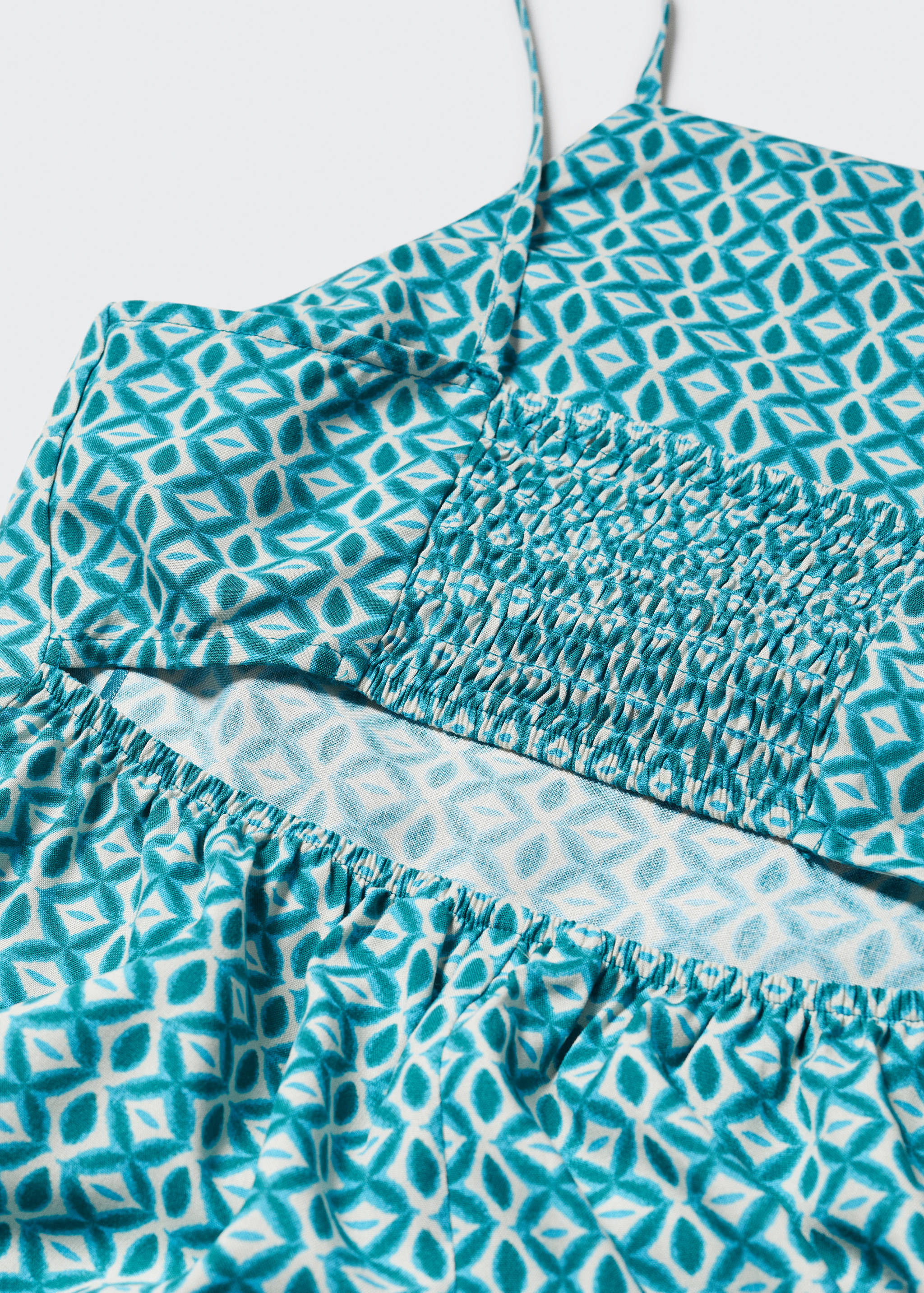 Long printed dress - Details of the article 8