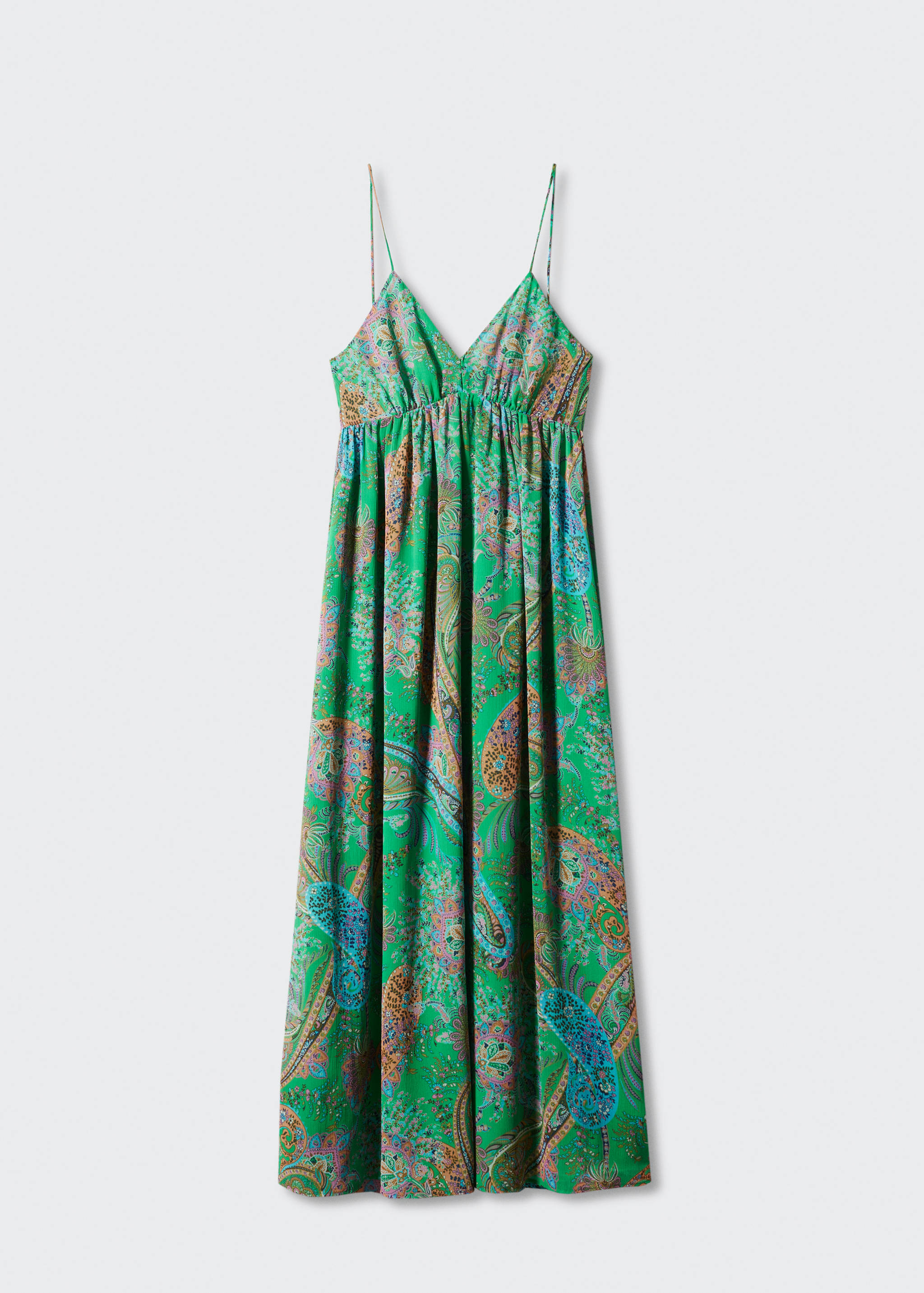 Bedrukte jurk met open rug - Artikel zonder model