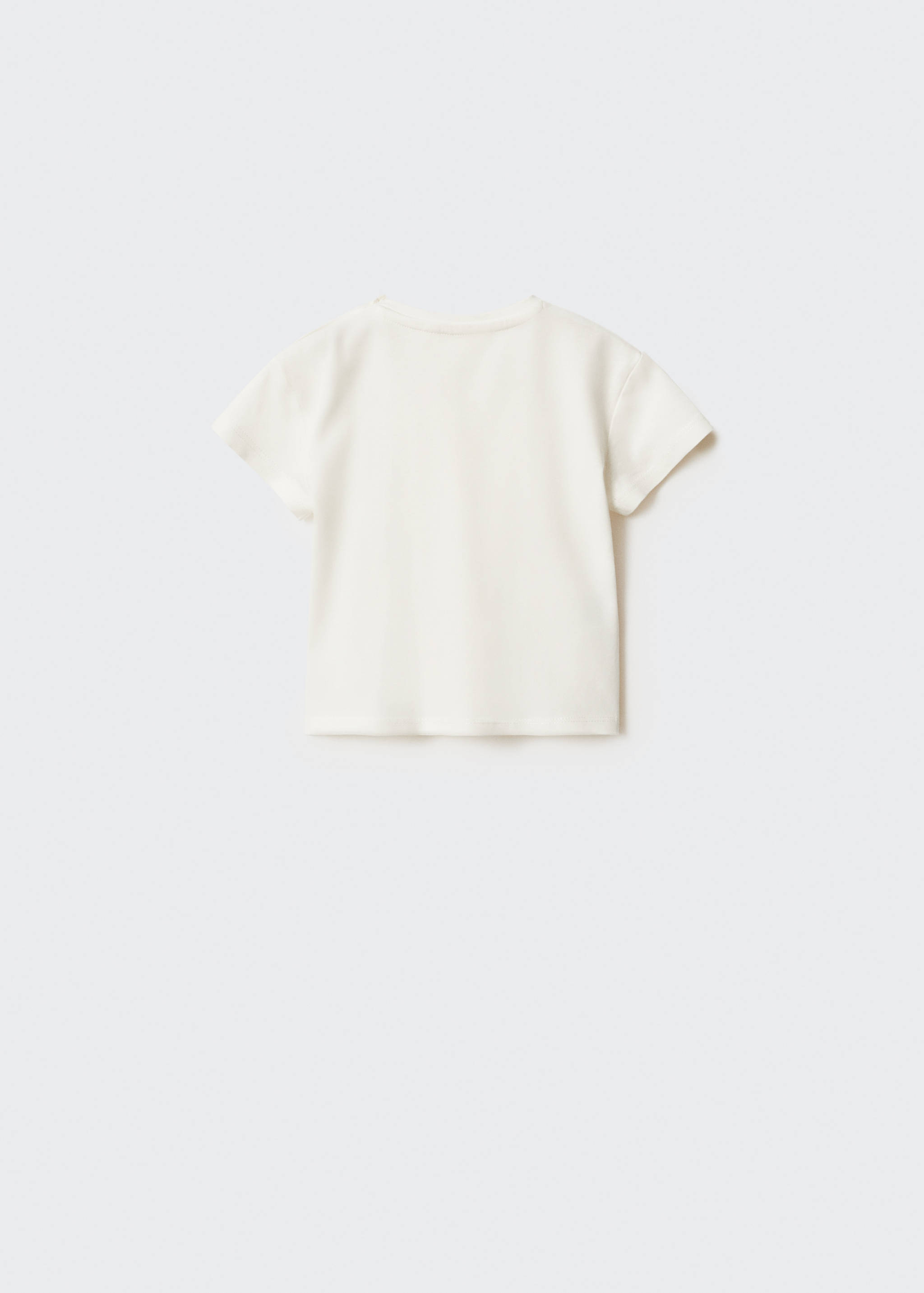 T-shirt with print drawing - Reverse of the article